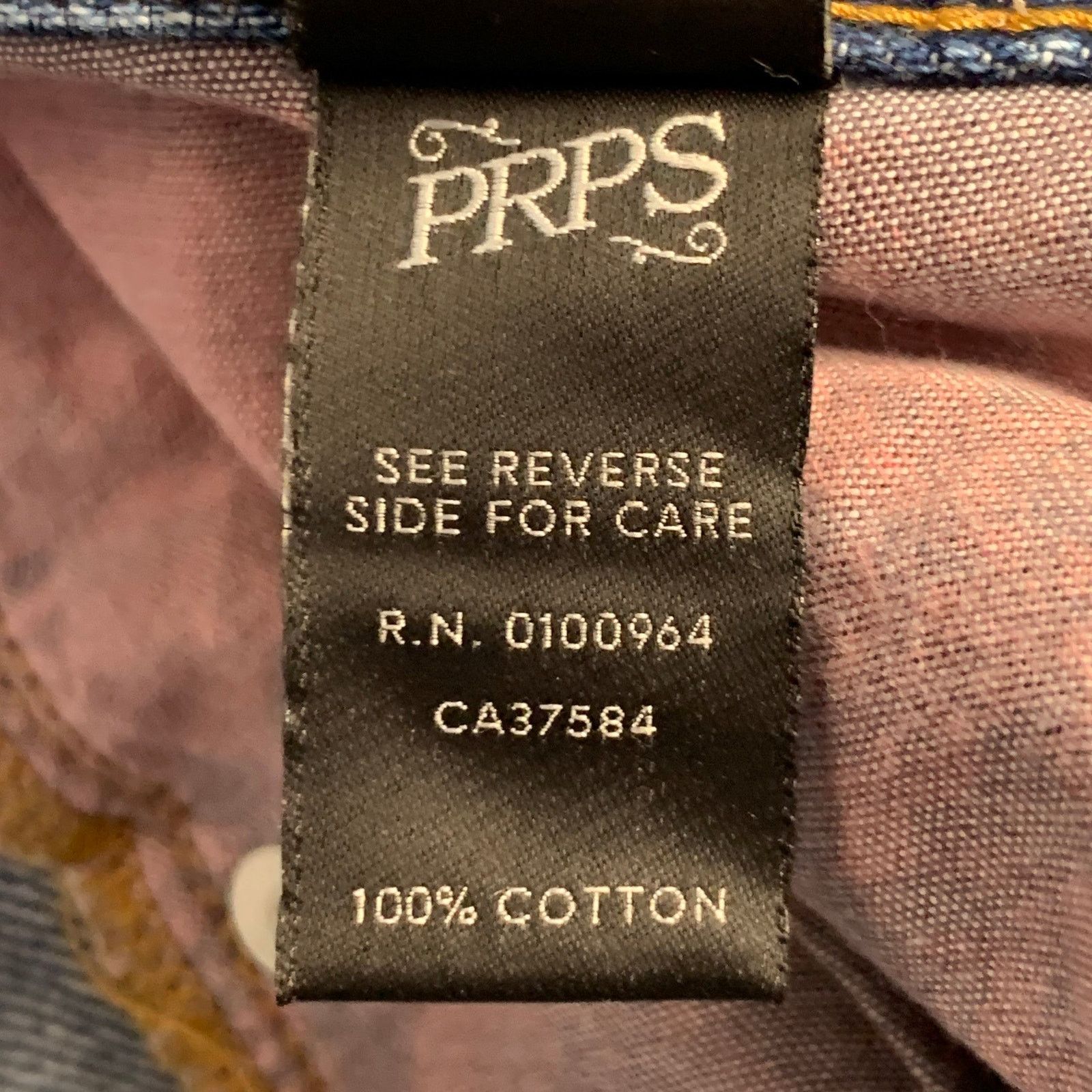 Prps PRPS Size 28 El Camino Blue Cotton Distressed Tapered Jeans Size 28" / US 6 / IT 42 - 9 Thumbnail