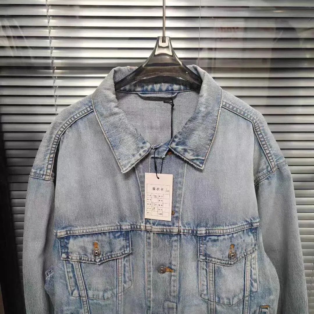 Balenciaga Blue Denim Jacket - Size M. Size US M / EU 48-50 / 2 - 2 Thumbnail