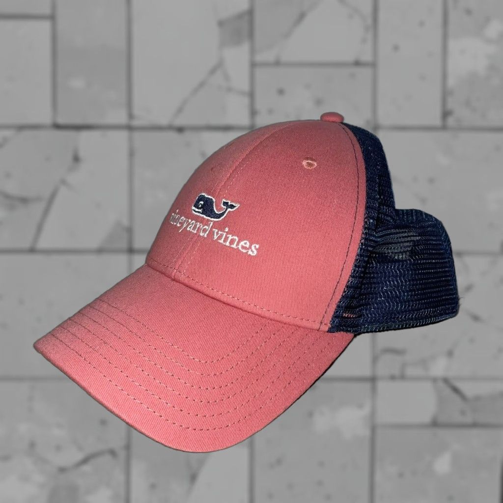 Vineyard Vines Vineyard Vines Red Adjustable Trucker Hat Cap Mens One Size Size ONE SIZE - 1 Thumbnail