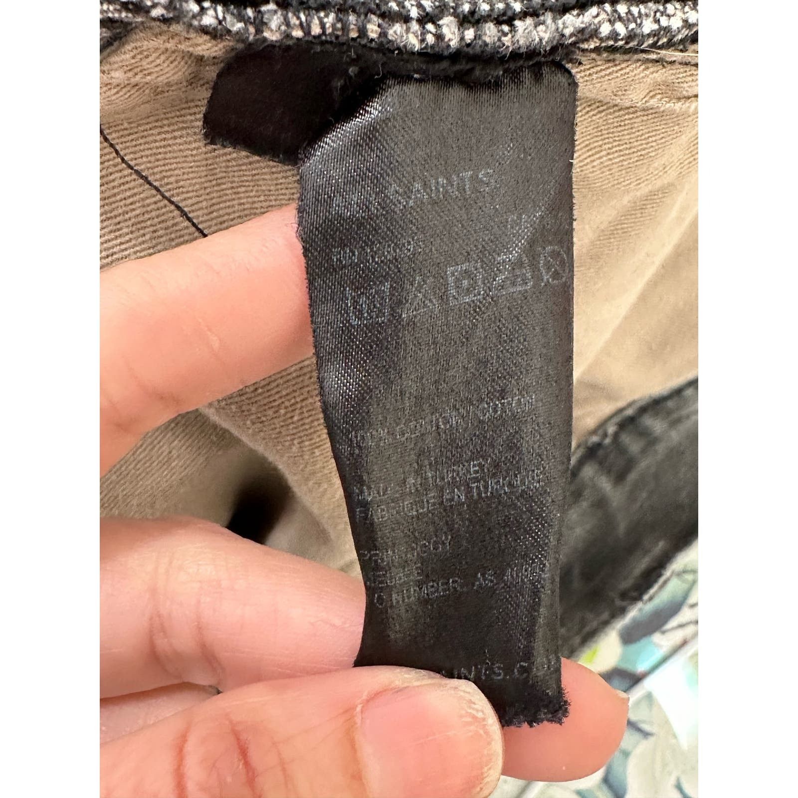 Allsaints All Saints 607 black wash straight leg jeans size 34 Size US 34 / EU 50 - 6 Thumbnail