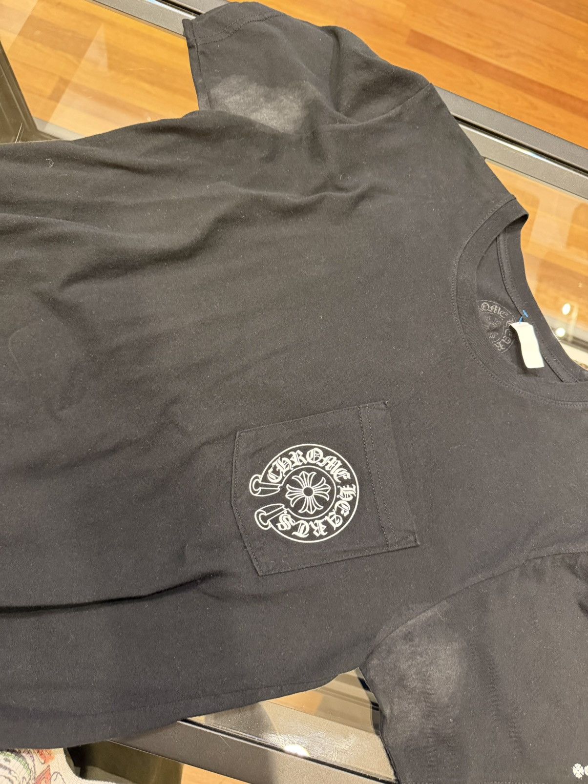 Chrome Hearts Chrome Hearts Horseshoe Logo Pocket Tee Size US M / EU 48-50 / 2 - 3 Thumbnail
