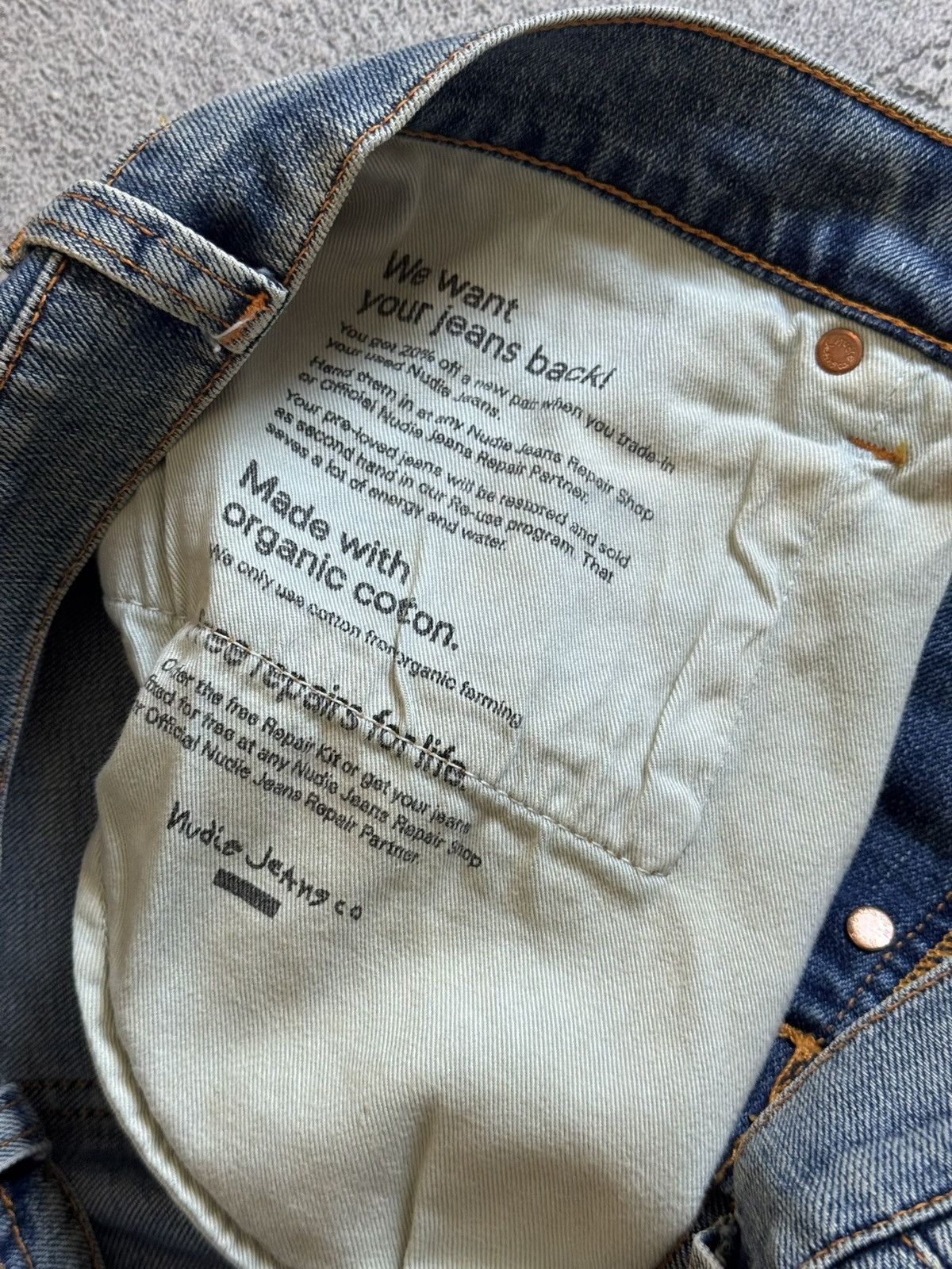 Nudie Jeans Nudie Jeans co 32/30 Grim Tim denim pants trousers jeans 👖 Size US 32 / EU 48 - 12 Thumbnail