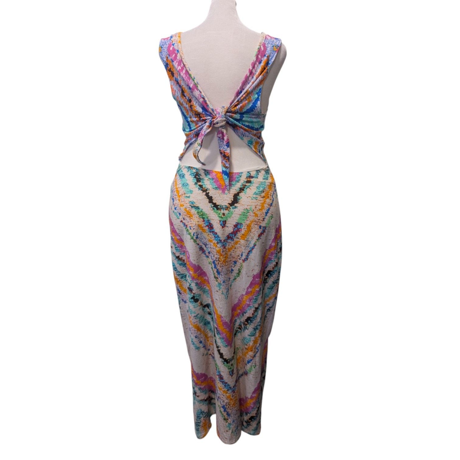 Mara Hoffman Mara Hoffman Rainbow Tie Back Swim Cover-Up Medium Size M / US 6-8 / IT 42-44 - 4 Thumbnail