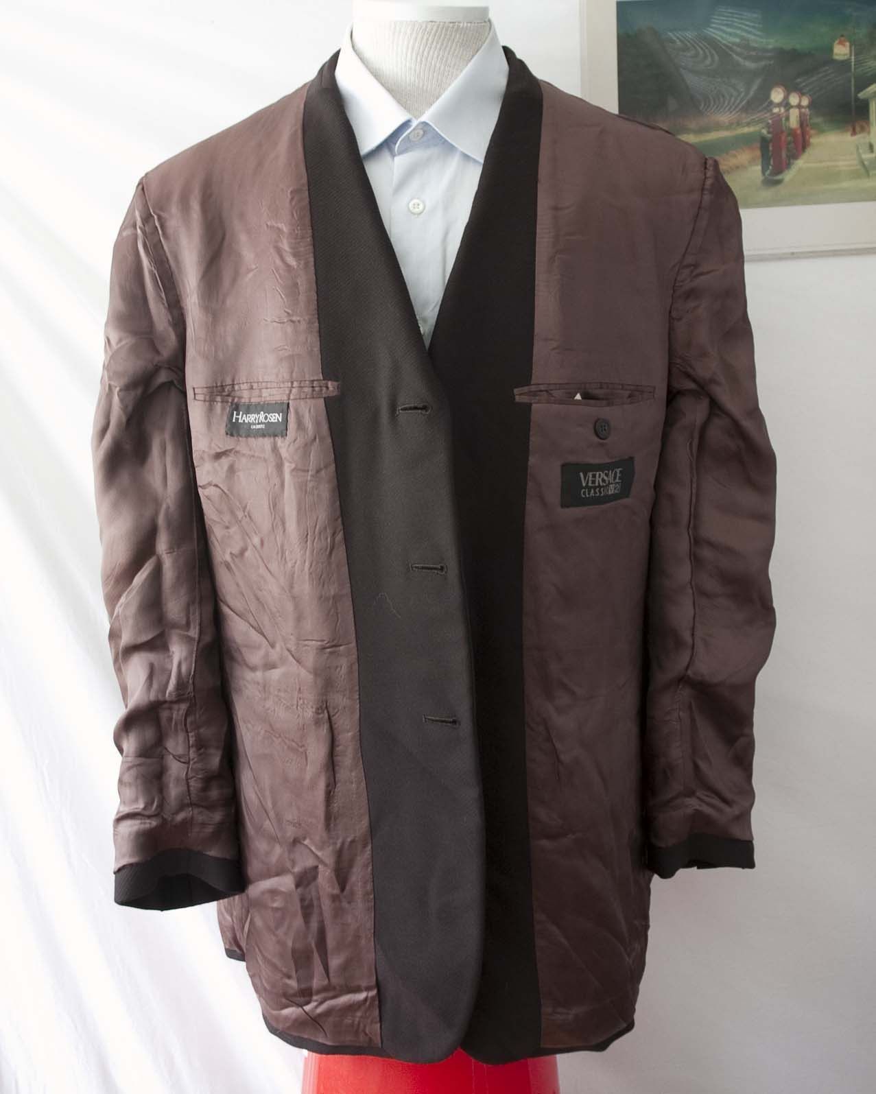 Versace × Vintage Versace Classic V2 Vintage Jacket Size 42US Brown Size 42R - 8 Thumbnail