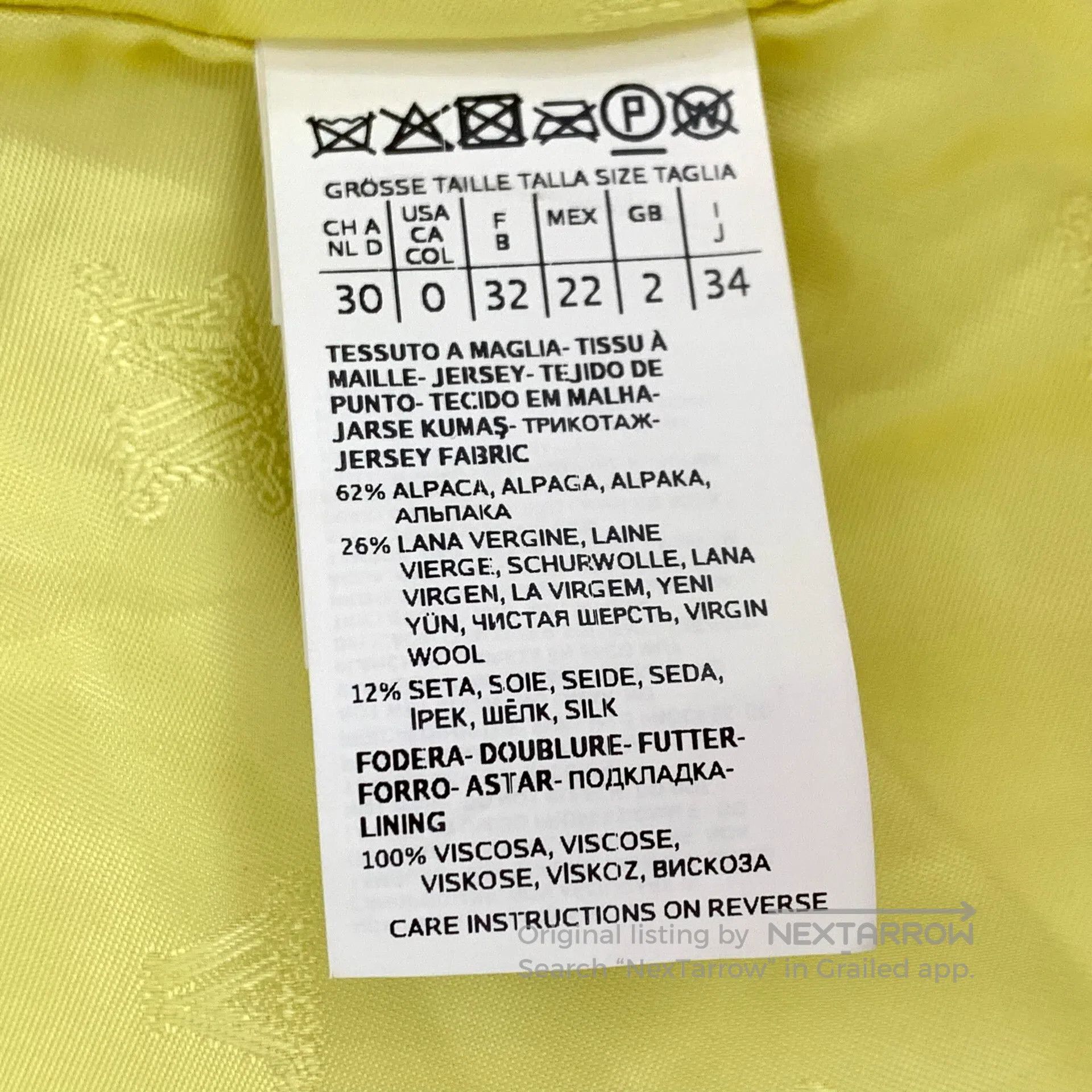 Max Mara Max Mara Yellow teddy wool lapel double-breasted long-slee Size XXS / US 00 / IT 34 - 6 Thumbnail