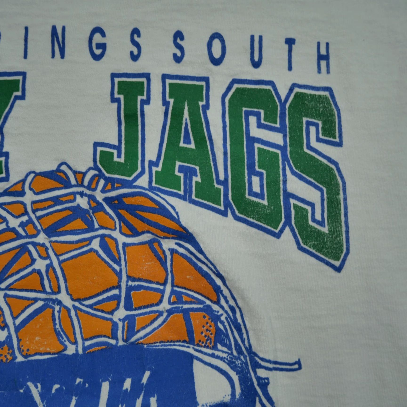 Vintage VINTAGE Basketball Shirt Adult XL White High School Lady Jags 90s Size US XL / EU 56 / 4 - 4 Thumbnail