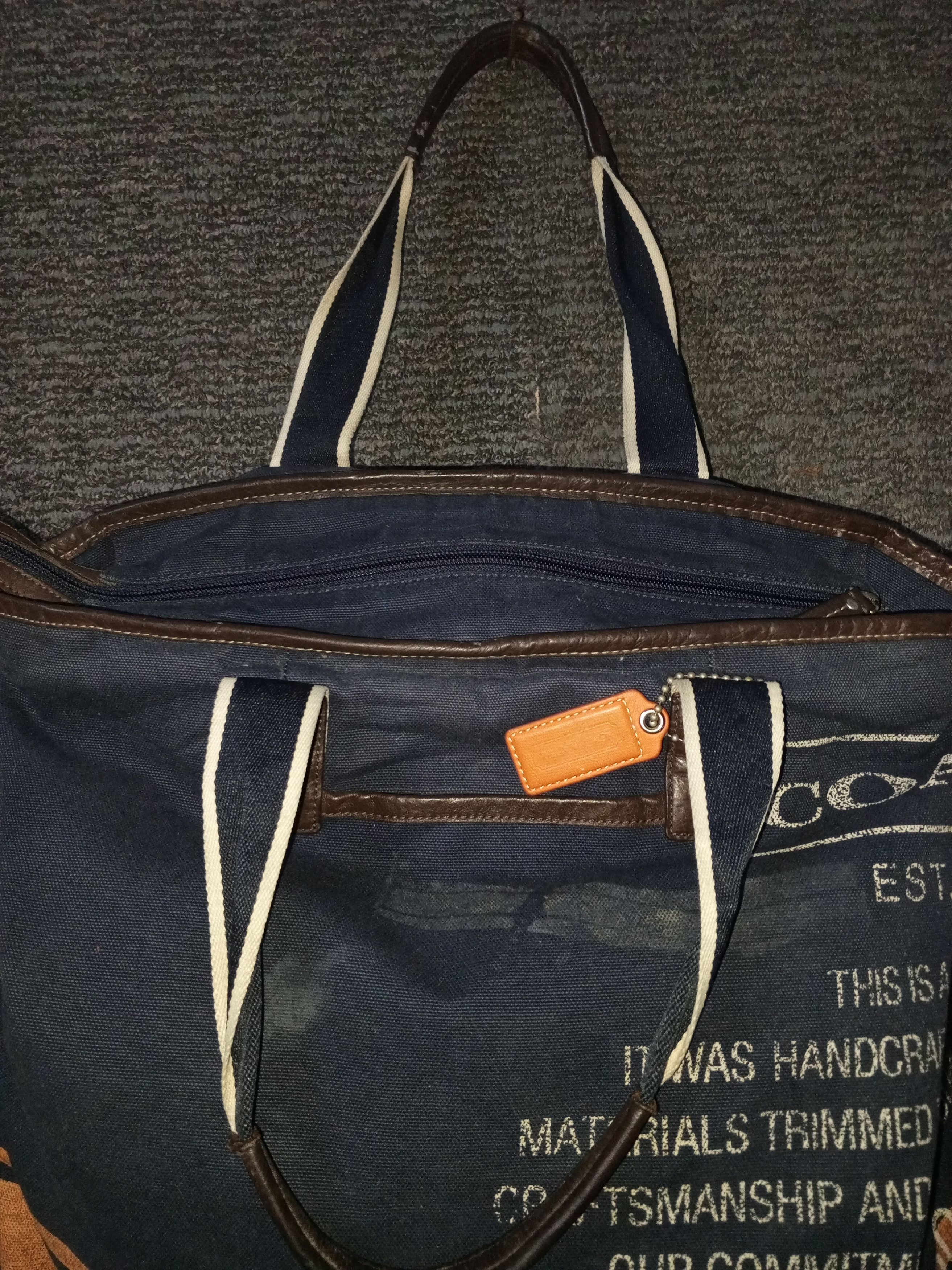 Coach COACH EST.1941 CANVAS TOTE BAG Size ONE SIZE - 7 Thumbnail