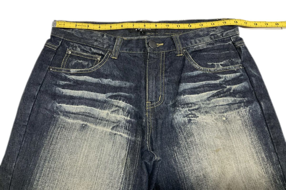 If Six Was Nine × Japanese Brand × Le Grande Bleu (L.G.B.) 🔥Sick Y2K Topism Mud Wash Flared Denim Size US 32 / EU 48 - 13 Thumbnail