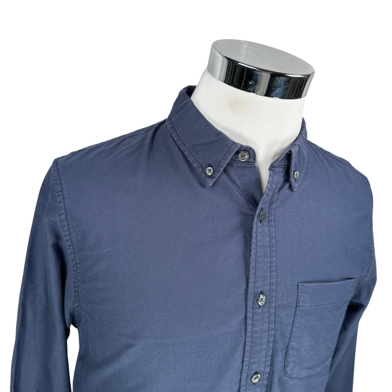 Outerknown Outerknown Shirt Mens Medium Blue Organic Cotton Long Sleeve Size US M / EU 48-50 / 2 - 2 Thumbnail