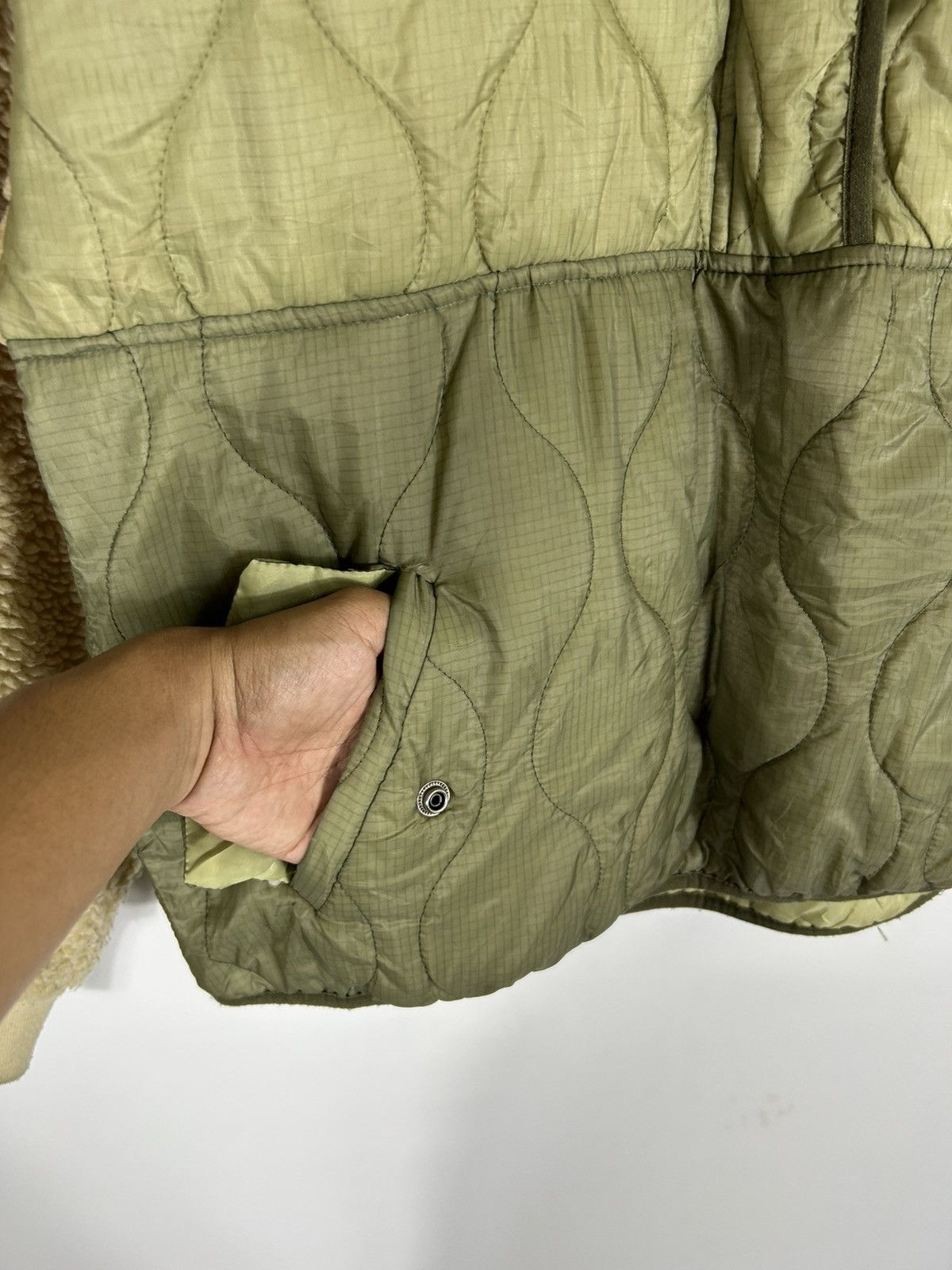 Japanese Brand ⚡️Vintage Didot Hooded Quilted Sleeve Fleece Half Zipper Size US M / EU 48-50 / 2 - 6 Thumbnail