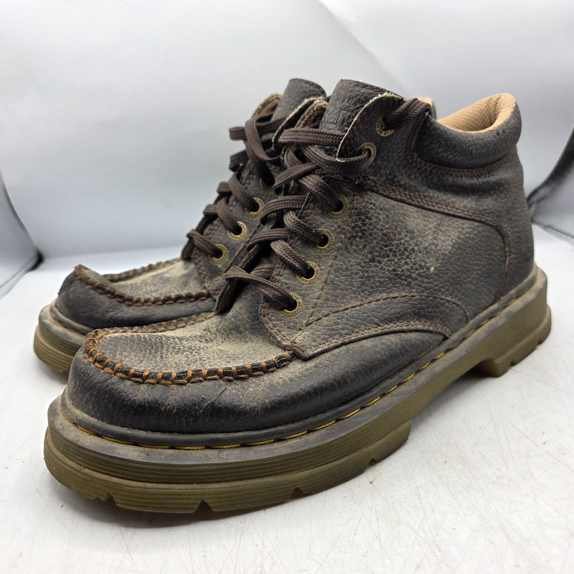 Dr. Martens Dr Martens Garvey Mens 11 Brown Leather Chukka Ankle Boots W Size US 11 / EU 44 - 3 Thumbnail