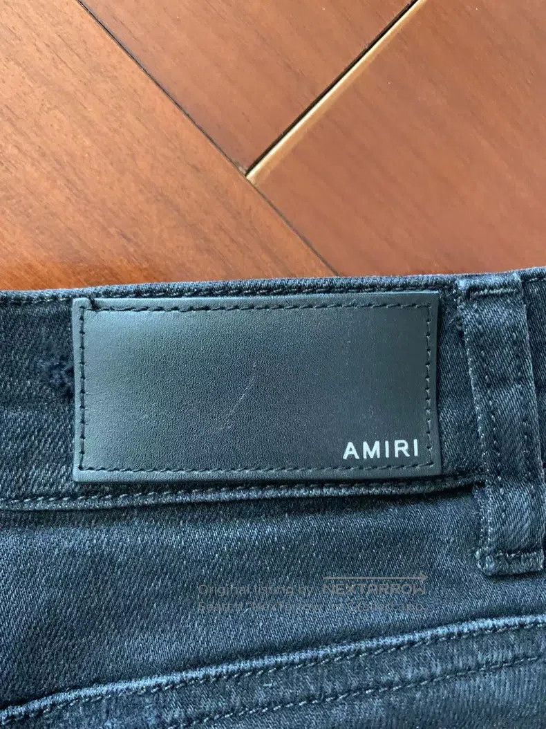 Amiri Amiri Classic Multi-Element Checkerboard Patchwork Black J Size US 32 / EU 48 - 4 Thumbnail
