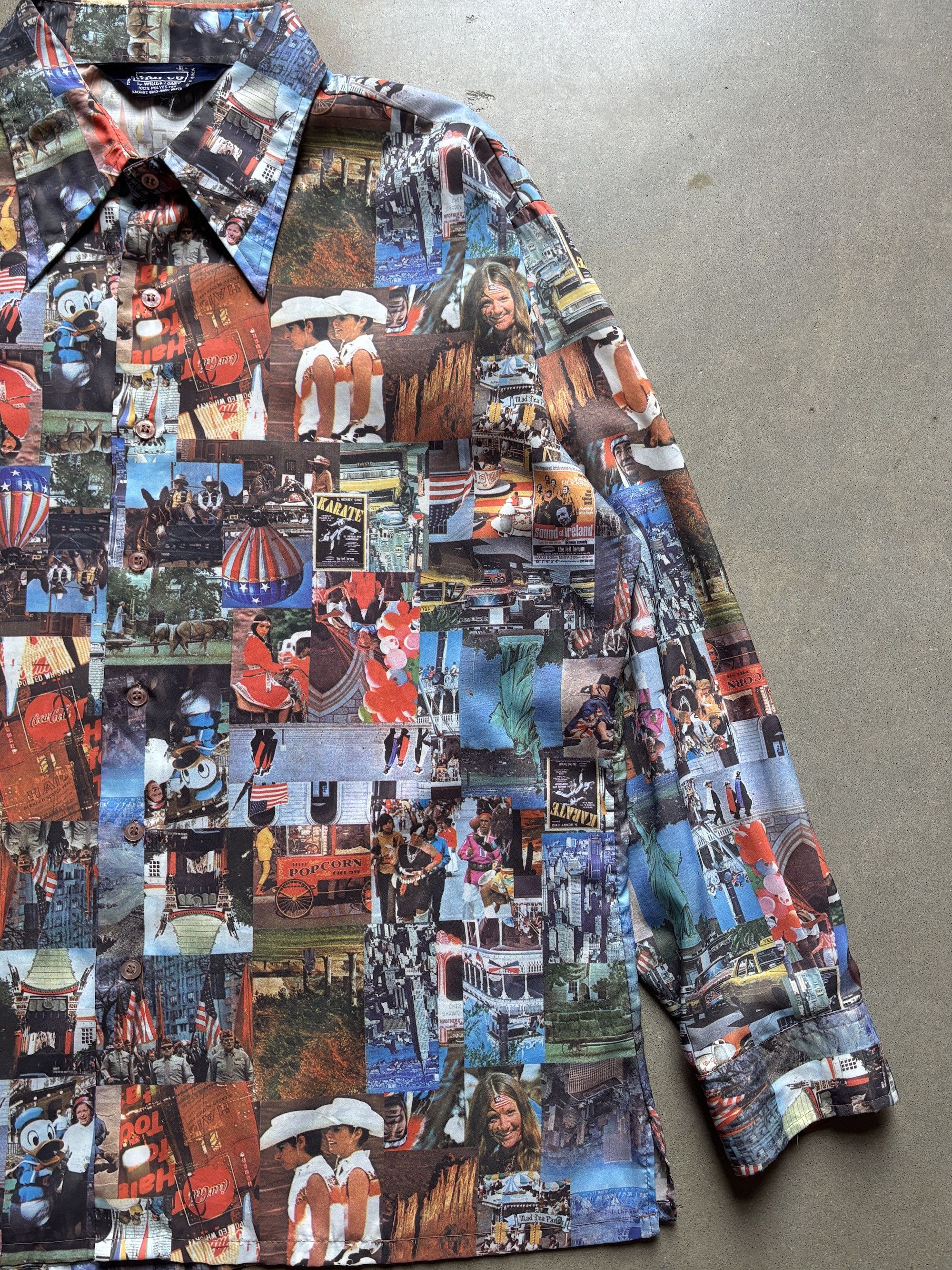 Vintage Vintage x Japanese x Americana Picture Shirt Size US XL / EU 56 / 4 - 2 Thumbnail