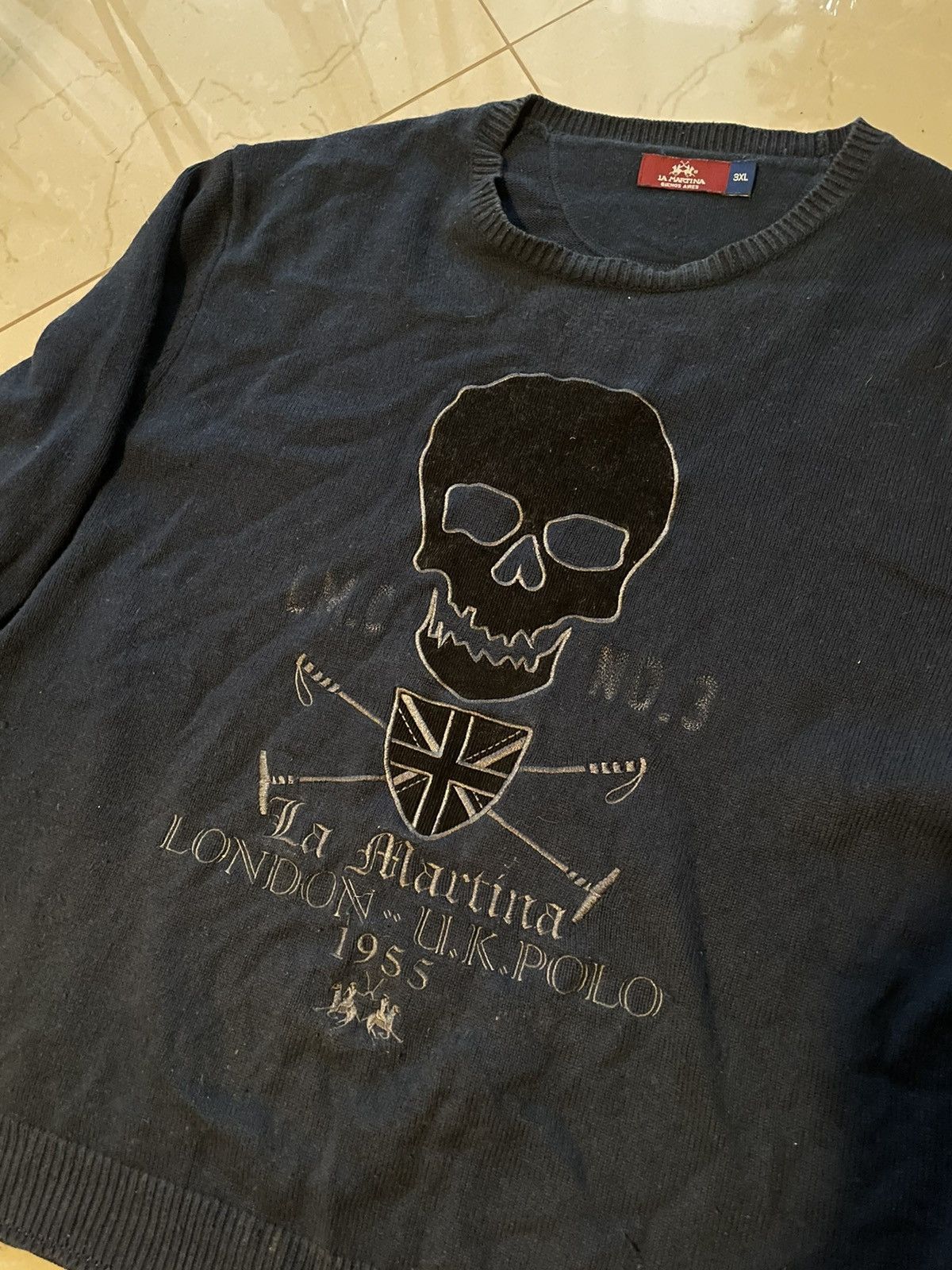 La Martina × Vintage Vintage streetwear y2k La Martina zip sweater size xxl skull Size US XXL / EU 58 / 5 - 2 Thumbnail