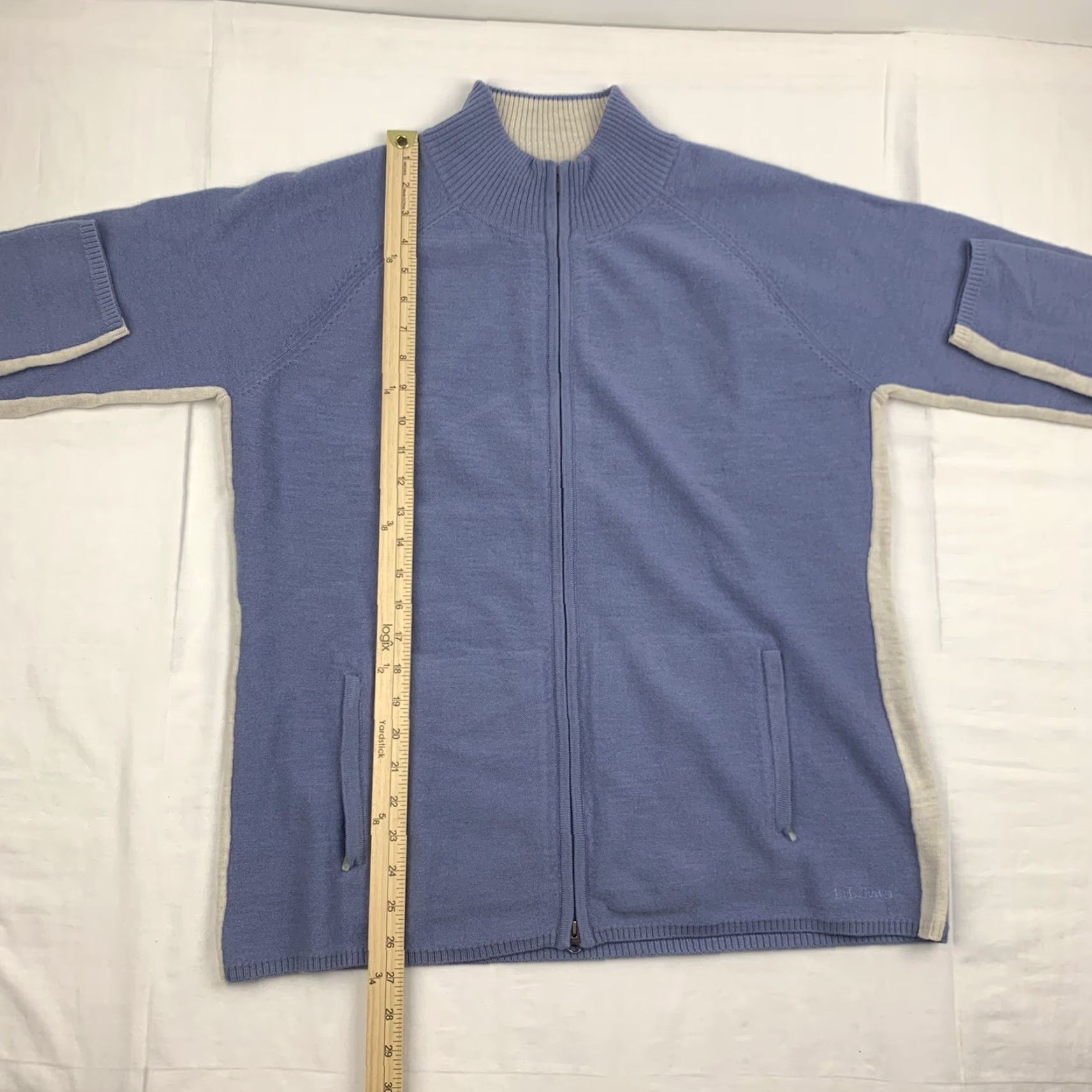 Vintage VINTAGE LL Bean Jacket Womens Large Blue Full Zip Pockets Outdoors Logo American Y2K Size L / US 10 / IT 46 - 5 Thumbnail