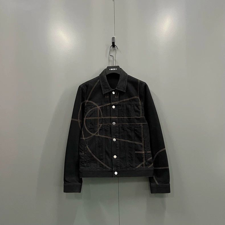 Givenchy Givenchy Geometric Irregular Line Denim Jacket Size US M / EU 48-50 / 2 - 1 Thumbnail