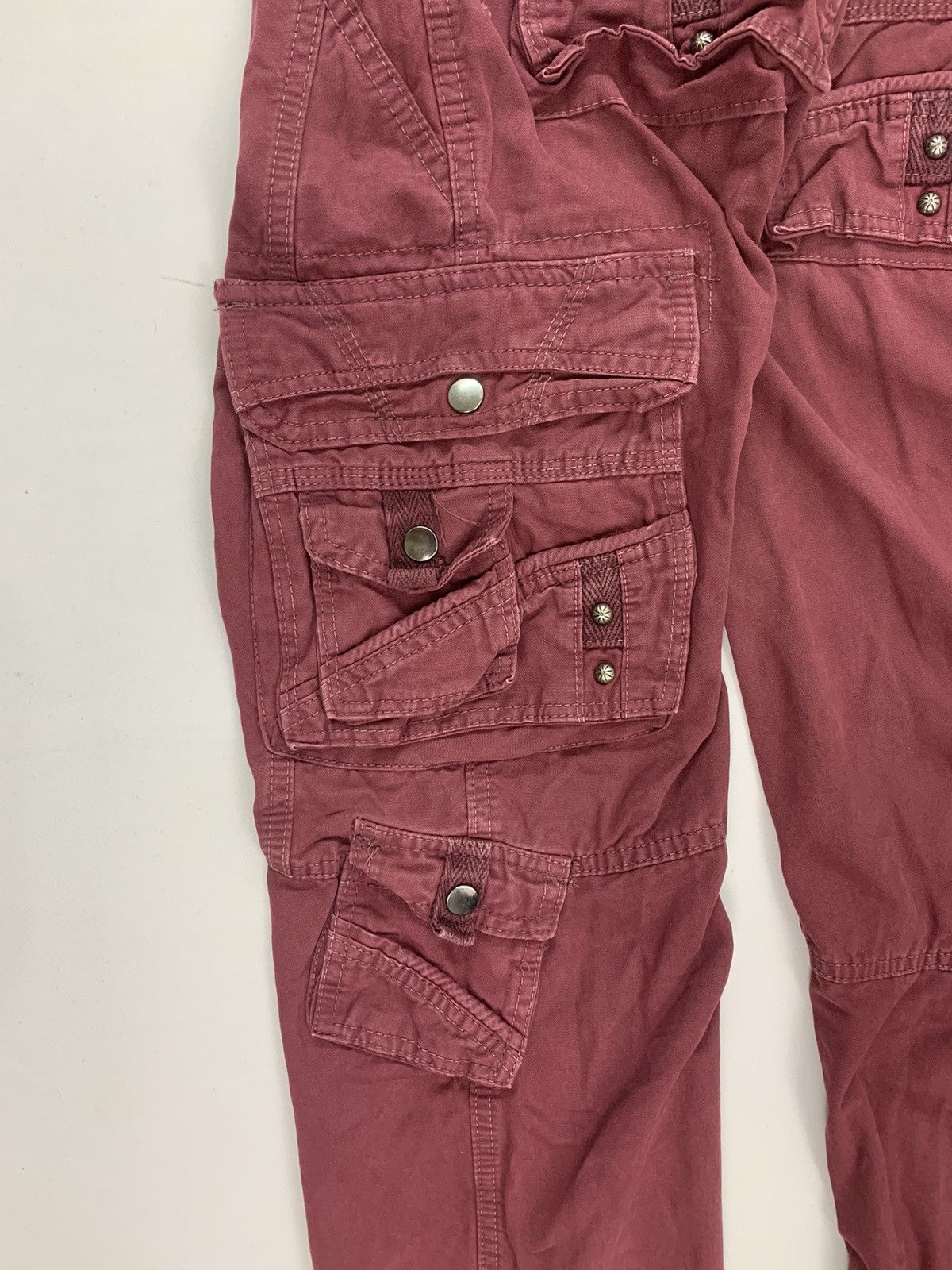 Vintage Rare Cargopants Tactical Pocket chrome heart style Size US 32 / EU 48 - 5 Thumbnail