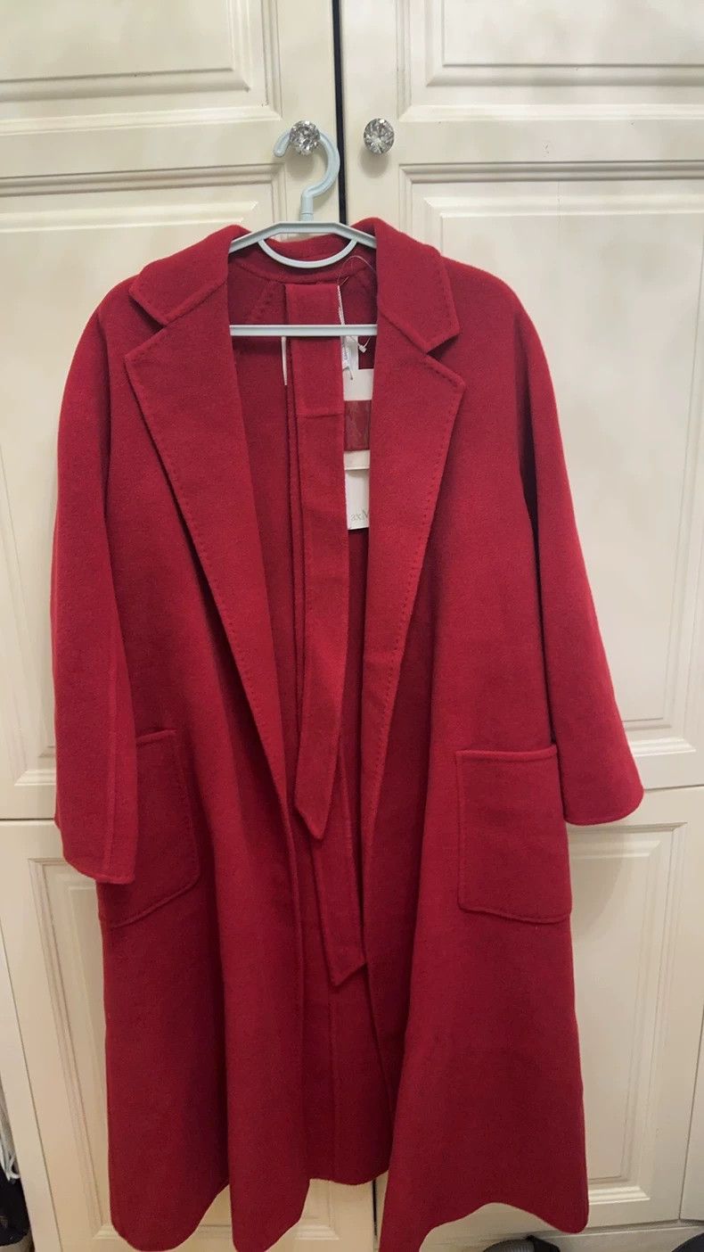 MaxMara Labbro Red Long Coat