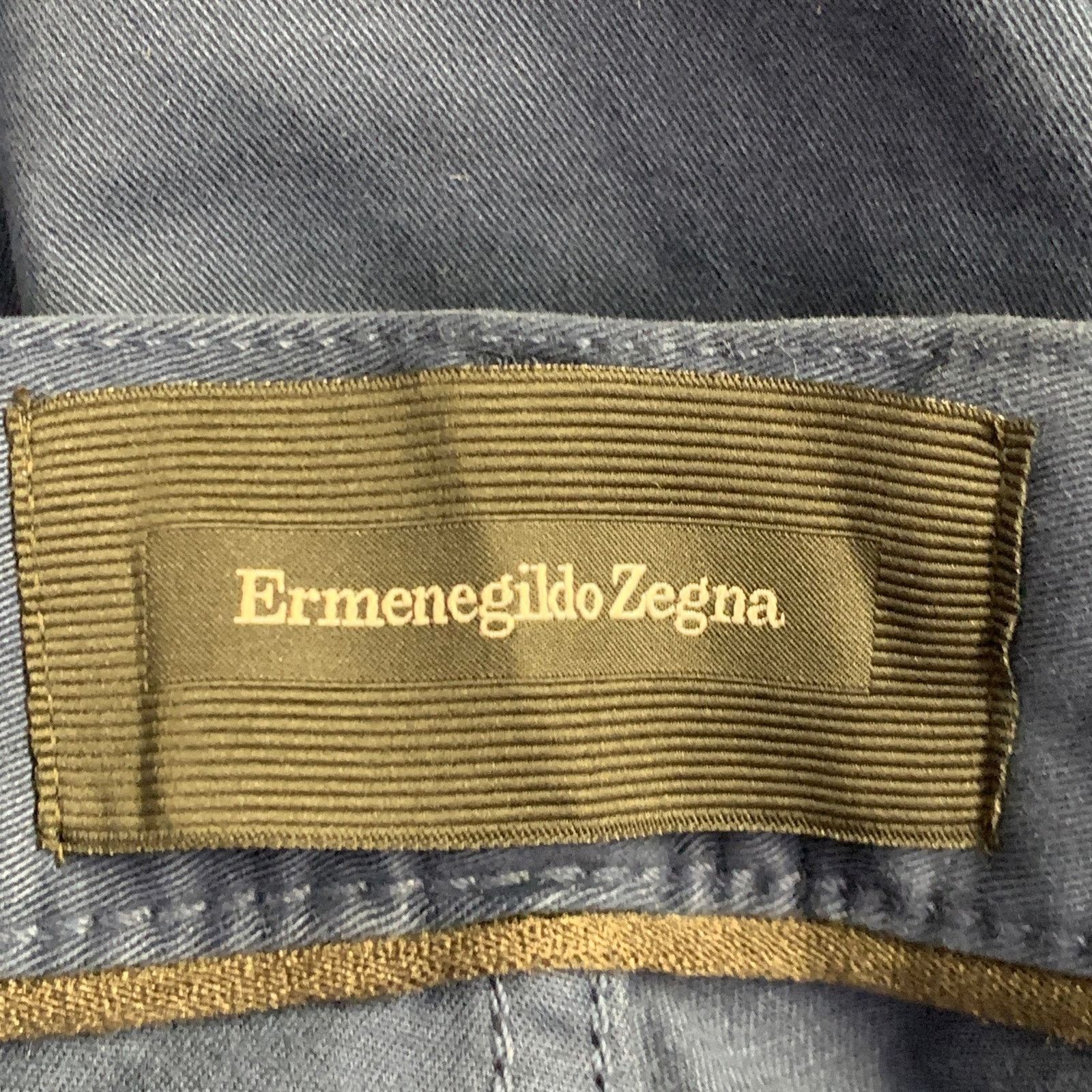 Ermenegildo Zegna Size 30 Navy Cotton Blend Jean Cut Casual Pants Size US 30 / EU 46 - 4 Thumbnail