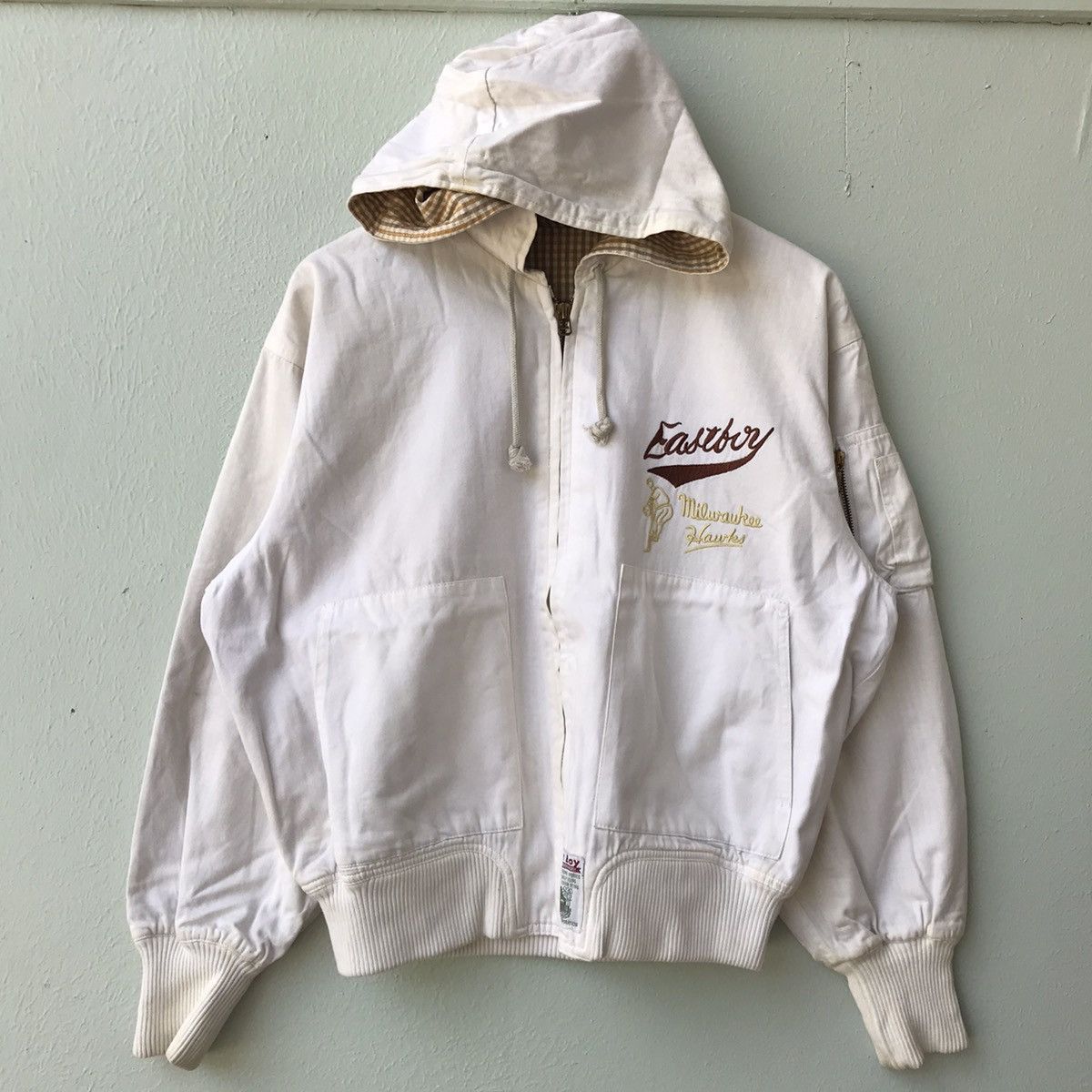 18 East East boy milwaukee hawks bomber cotton Jacket stitch Size US M / EU 48-50 / 2 - 2 Thumbnail