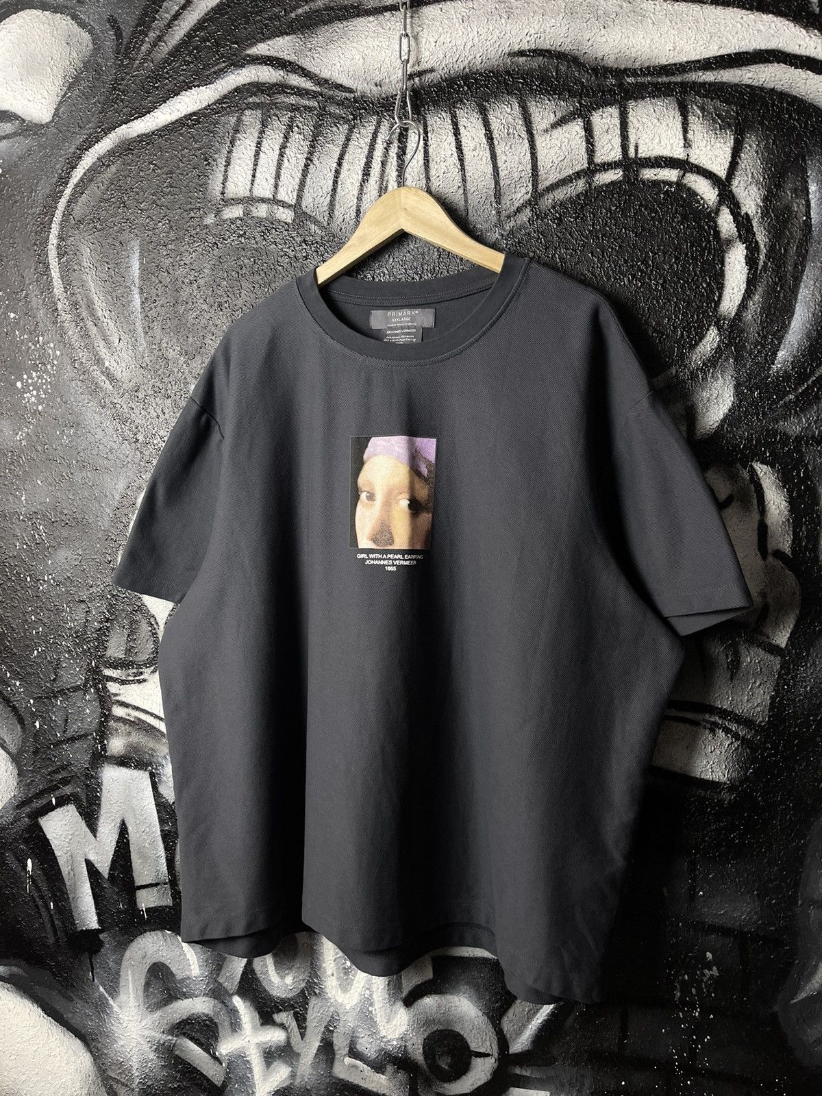 Designer Primark x Johannes Vermeer Big Logo Oversized T-Shirt Size US XL / EU 56 / 4 - 1 Thumbnail
