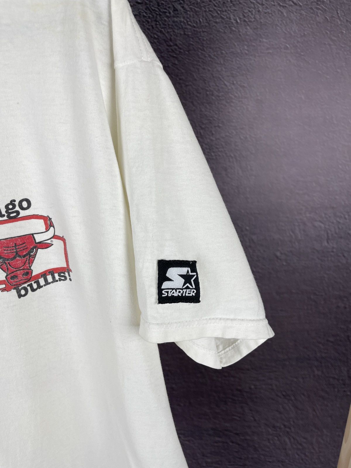 NBA Starter Vintage 90s Chicago Bulls “I love this team” tee Size US XL / EU 56 / 4 - 5 Thumbnail