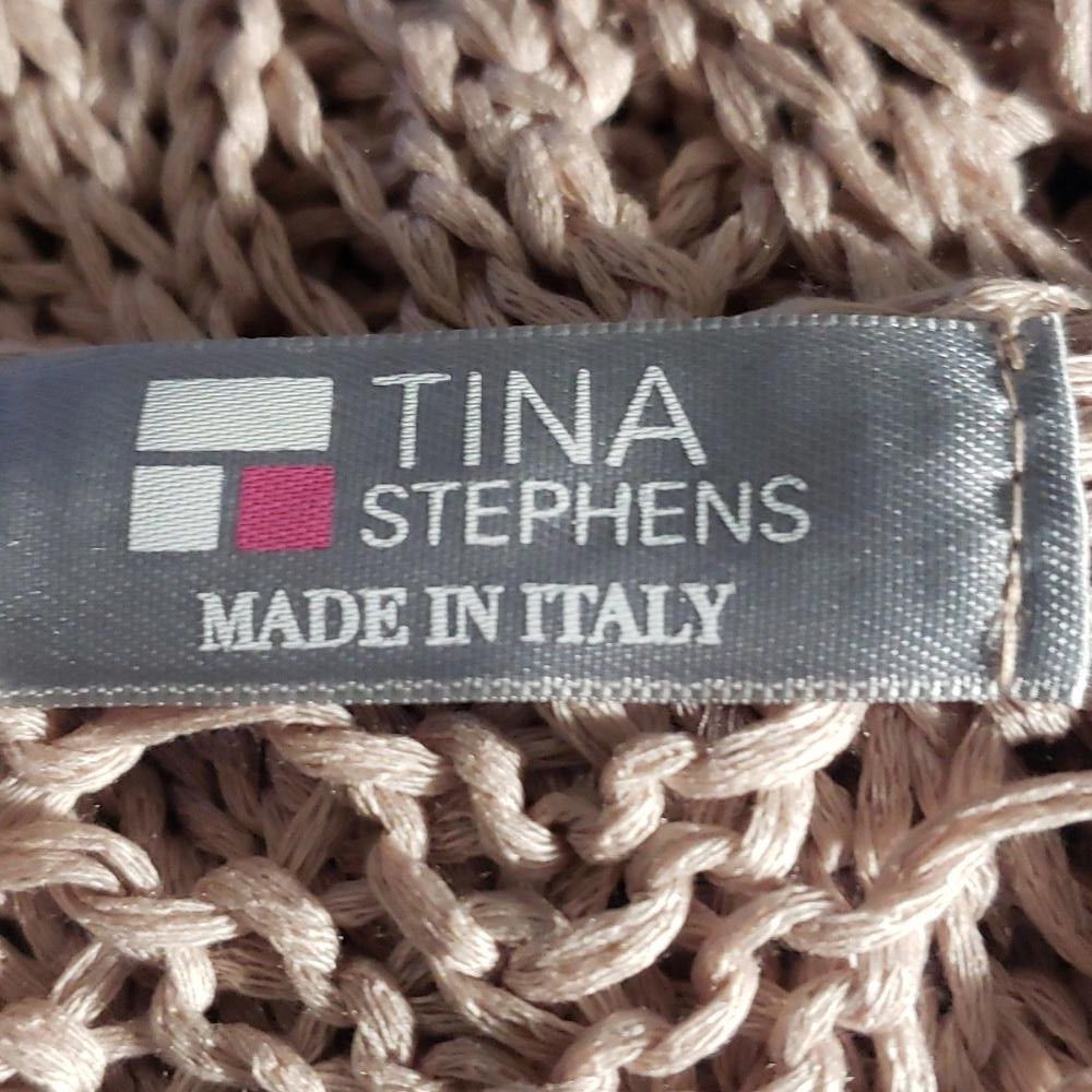 Designer CT777 Tina Stephens Italian Pink V-neck Crocheted Sweater S Size S / US 4 / IT 40 - 5 Thumbnail