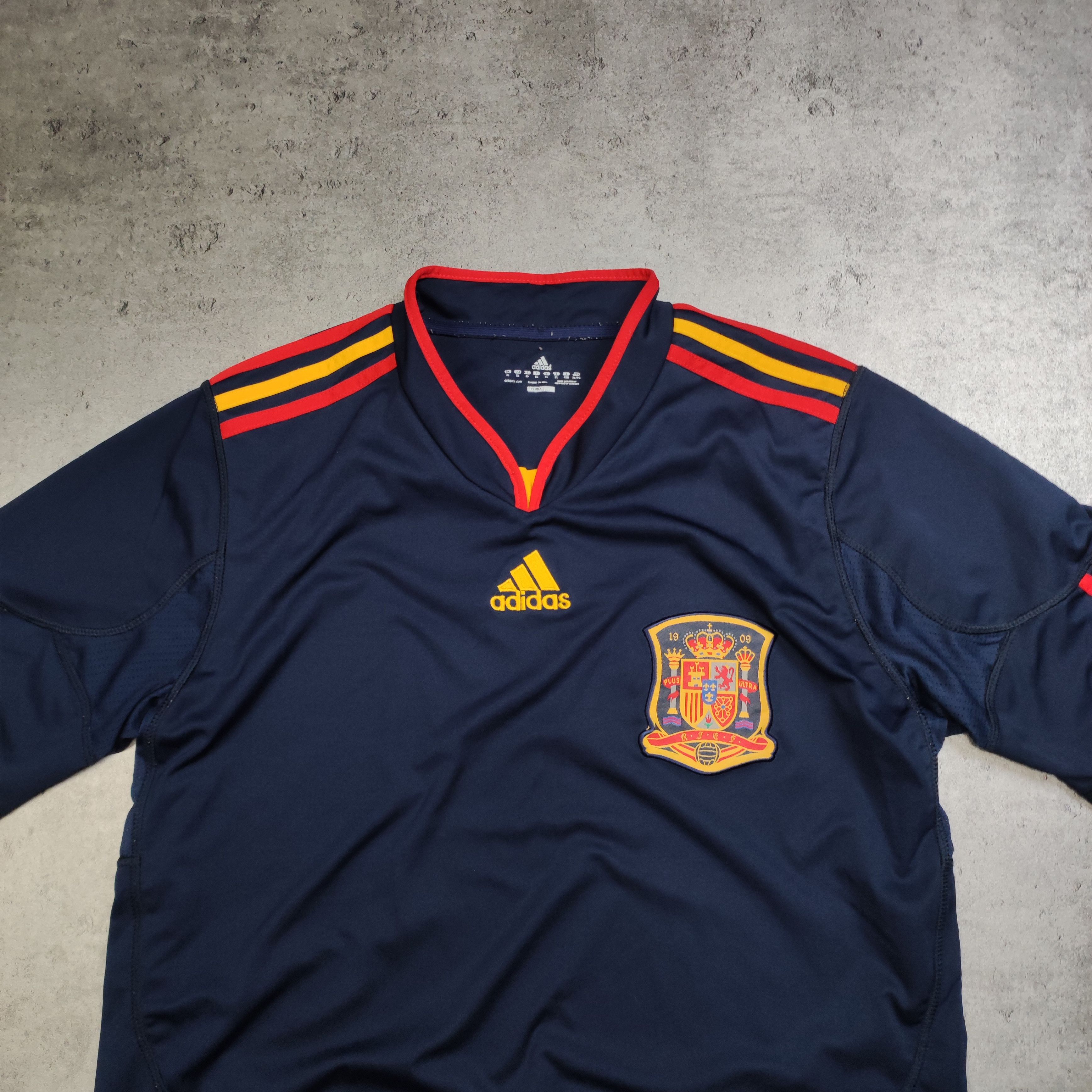 Vintage RARE Vintage 2008 Champions Adidas Spain National Jersey Size US XL / EU 56 / 4 - 3 Thumbnail