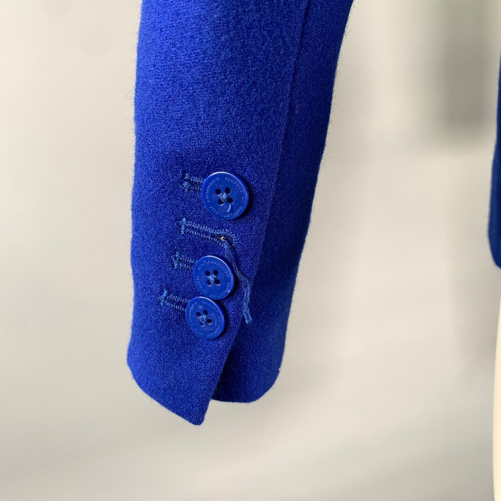 Han Kjobenhavn HAN KJOBENHAVN Size S Blue Cobalt Wool Blend Sport Coat Size 38R - 5 Thumbnail