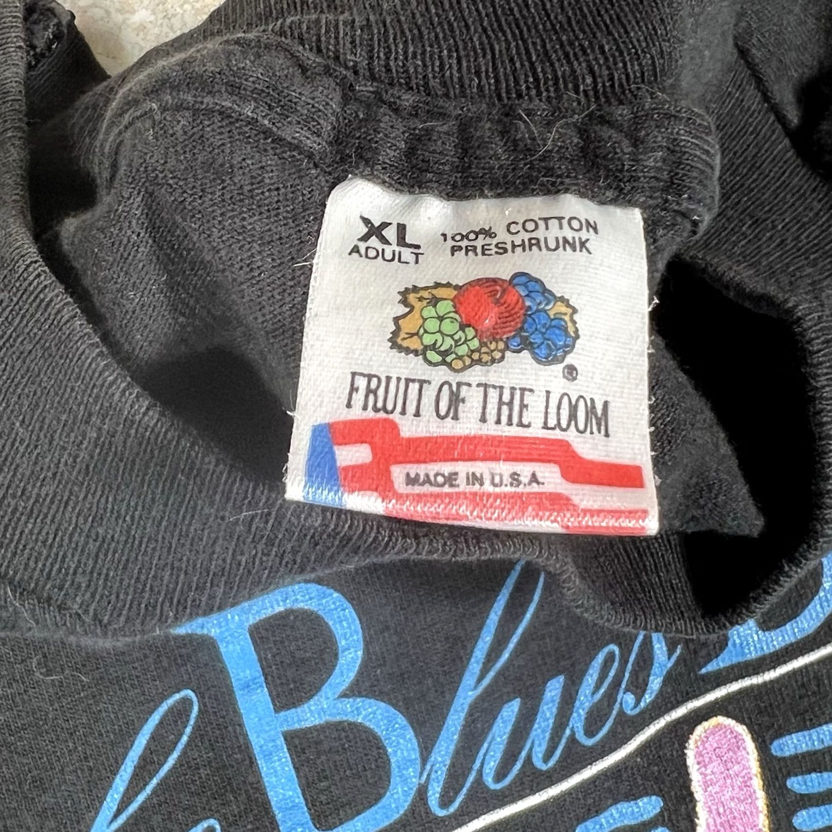 Fruit Of The Loom VINTAGE 1994 The Blues Ball Memphis Music T shirt MEMPHIS MUSIC Tshirt Made In USA Single Stitch Sz XL Cotton Black Mens XL) Size US XL / EU 56 / 4 - 6 Thumbnail