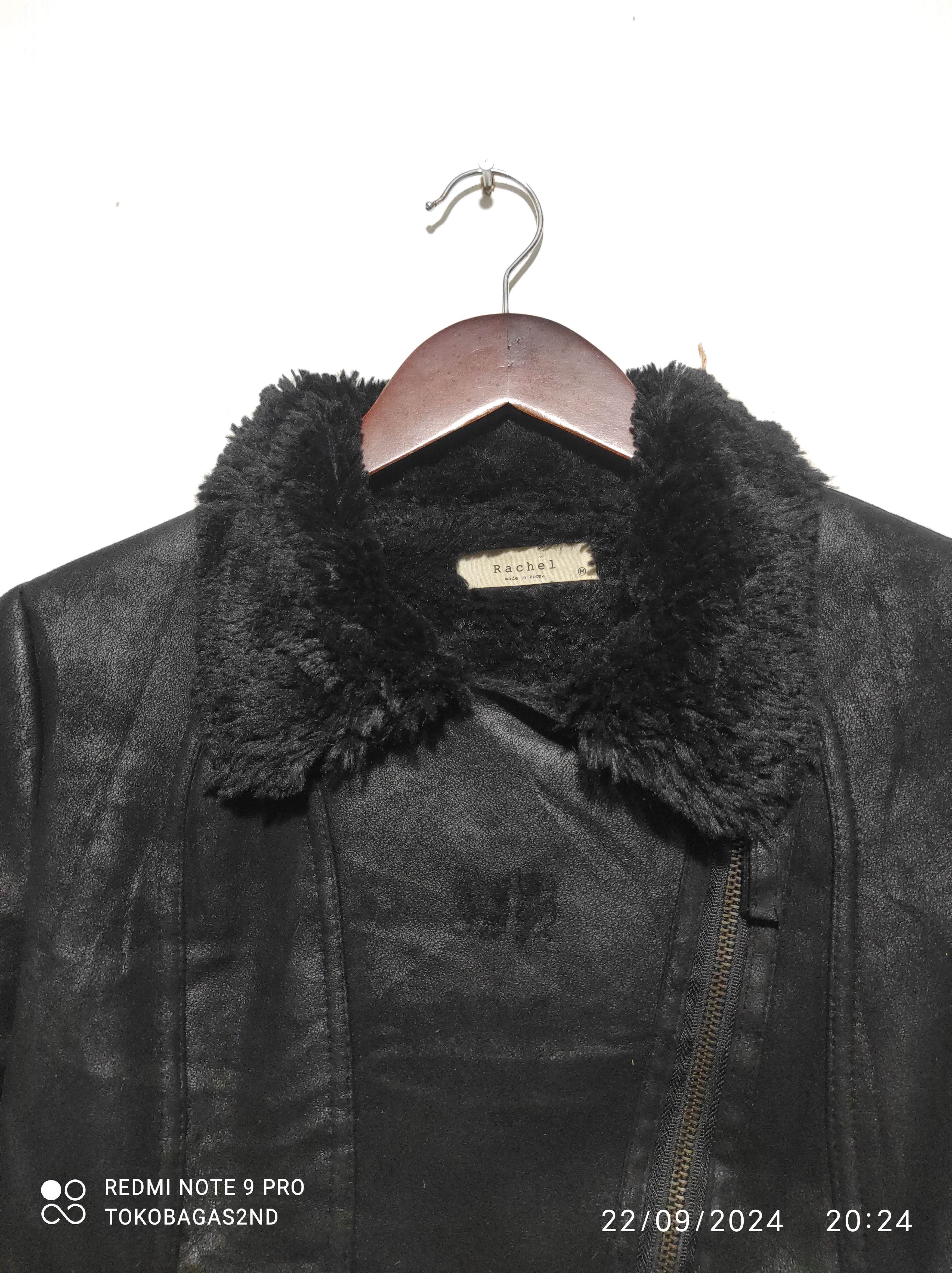 Le Grande Bleu (L.G.B.) Rachel Punk Ramones Suede Fur jacket i6w9 lgb style Size M / US 6-8 / IT 42-44 - 3 Thumbnail