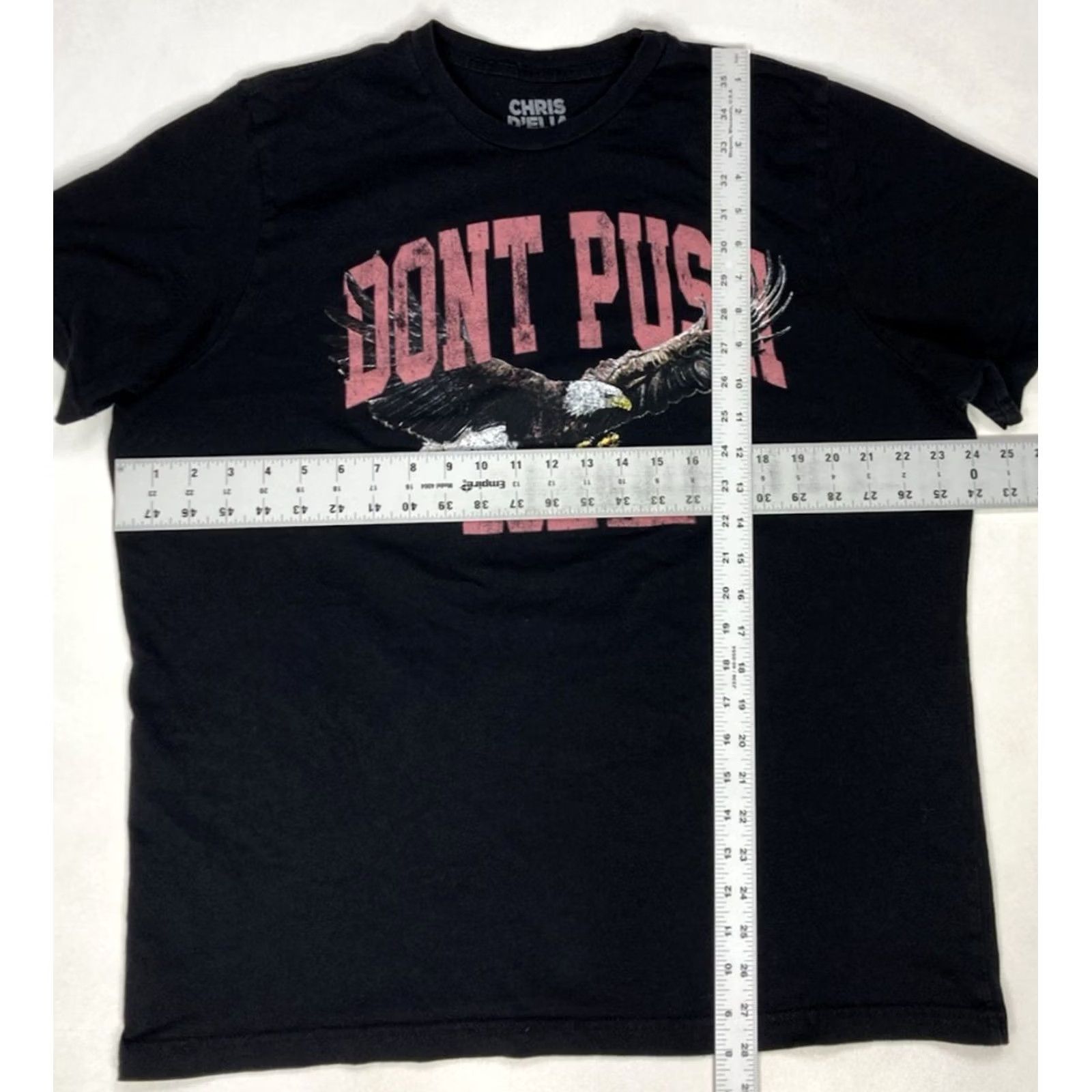 Olive Chris D'elia Don't Push Me Live Graphic T-shirt Men XL Black Comedy Shirt Size US XL / EU 56 / 4 - 6 Thumbnail