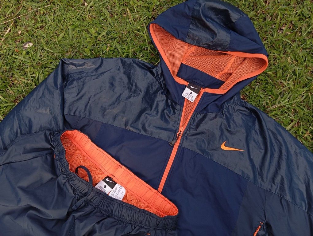 Nike Nike Tracksuit ⚽⚾🎾 Combo Windbreaker & 3Q pants Size US M / EU 48-50 / 2 - 1 Thumbnail