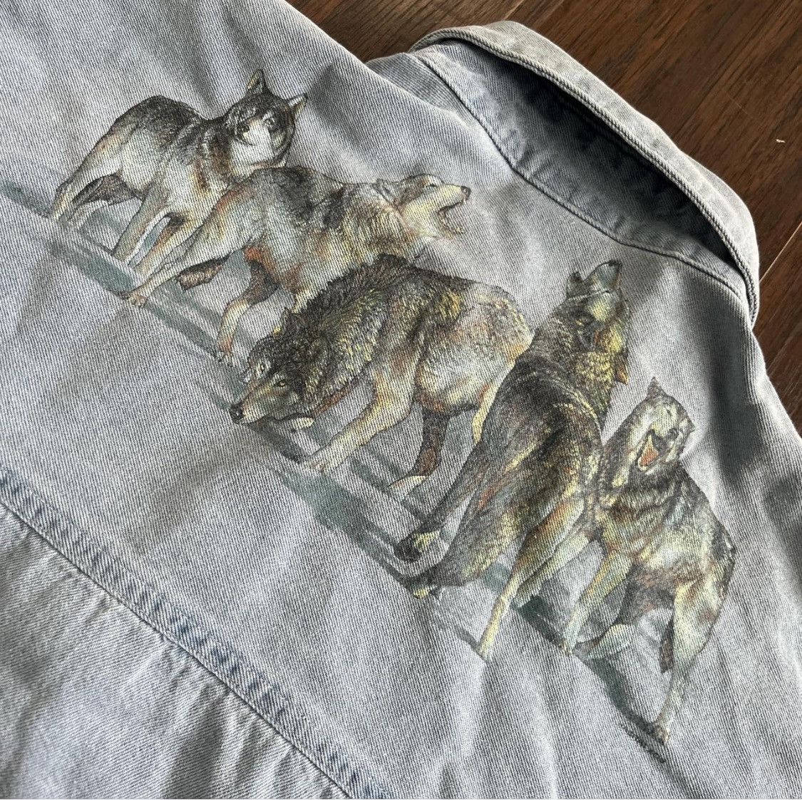Other Habitat Wilderness Wolf Print Shirt Light Blue Size US M / EU 48-50 / 2 - 1 Thumbnail