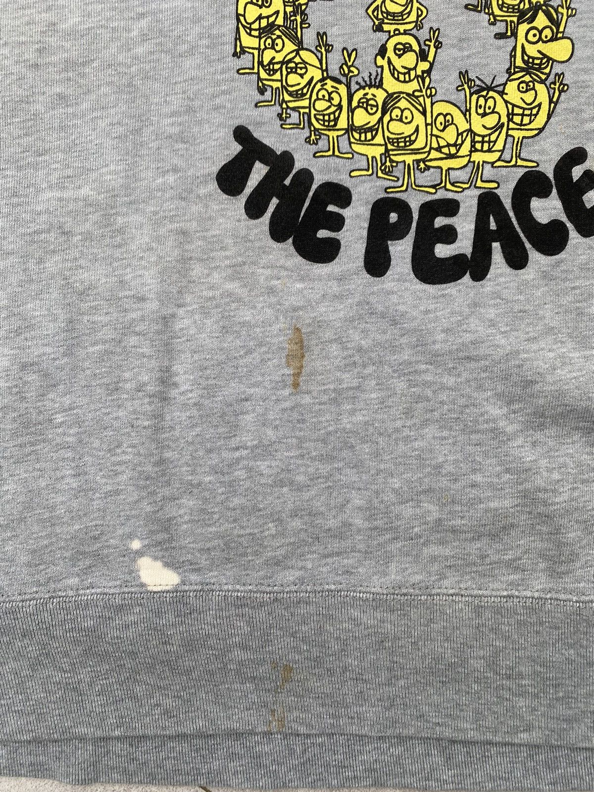 Stussy × Vintage 90S STUSSY RARE SWEATSHIRT BIG LOGO RETRO PEACE Y2K Size US M / EU 48-50 / 2 - 5 Thumbnail