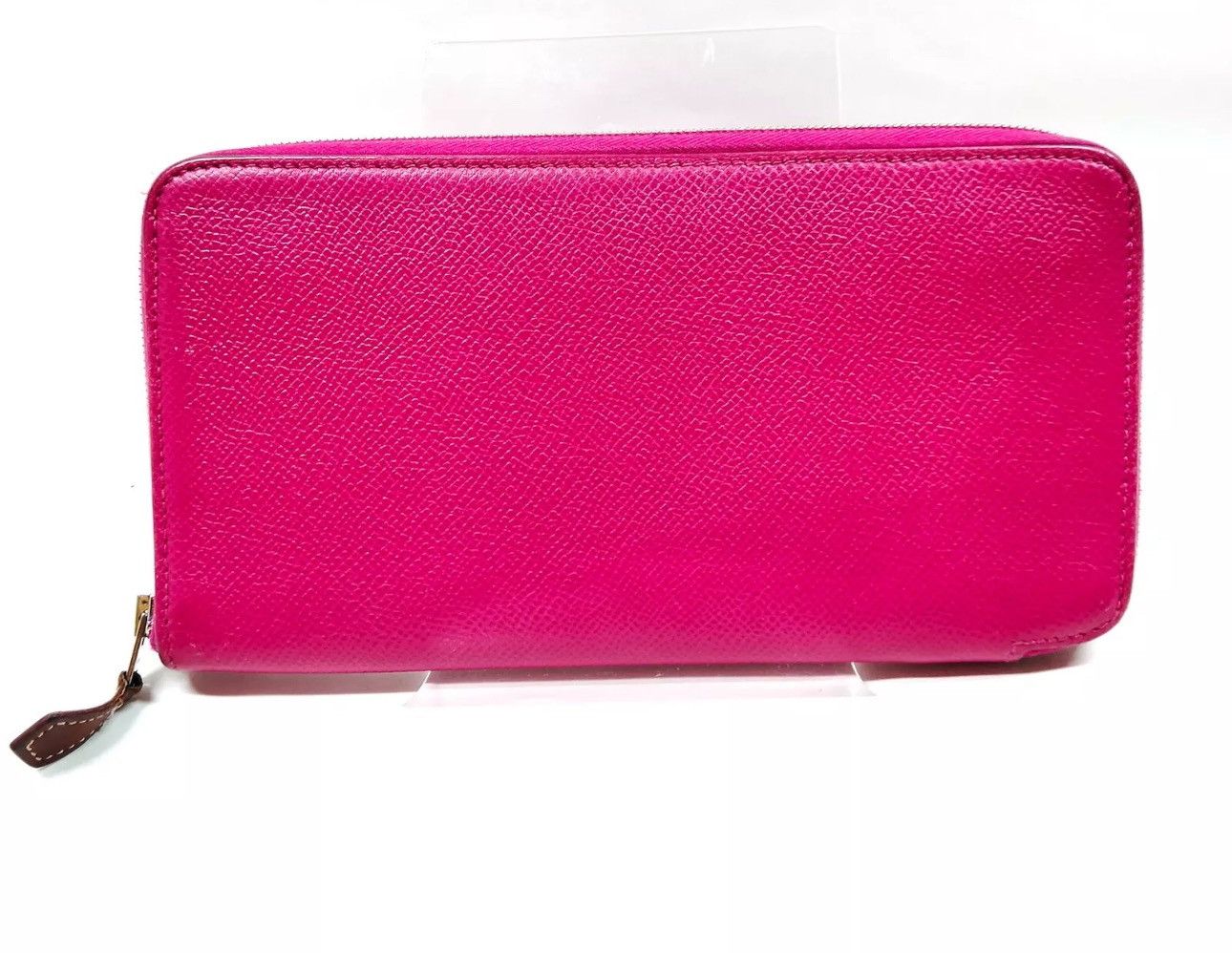 Hermes Hermes AZAP Long Pink Leather Silk Wallet Excellent Cond Size ONE SIZE - 1 Thumbnail