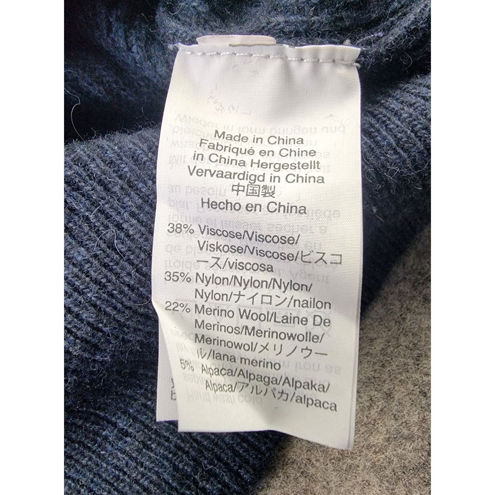 Madewell Madewell Sweater Womens XS Blue Ruffled Tie-Front Pullover Merino Wool Size XS / US 0-2 / IT 36-38 - 4 Thumbnail