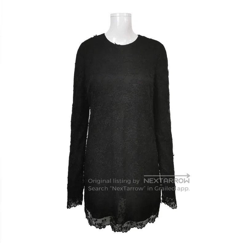 Saint Laurent Paris Saint Laurent Paris Black Lace Dress Size XS / US 0-2 / IT 36-38 - 1 Thumbnail