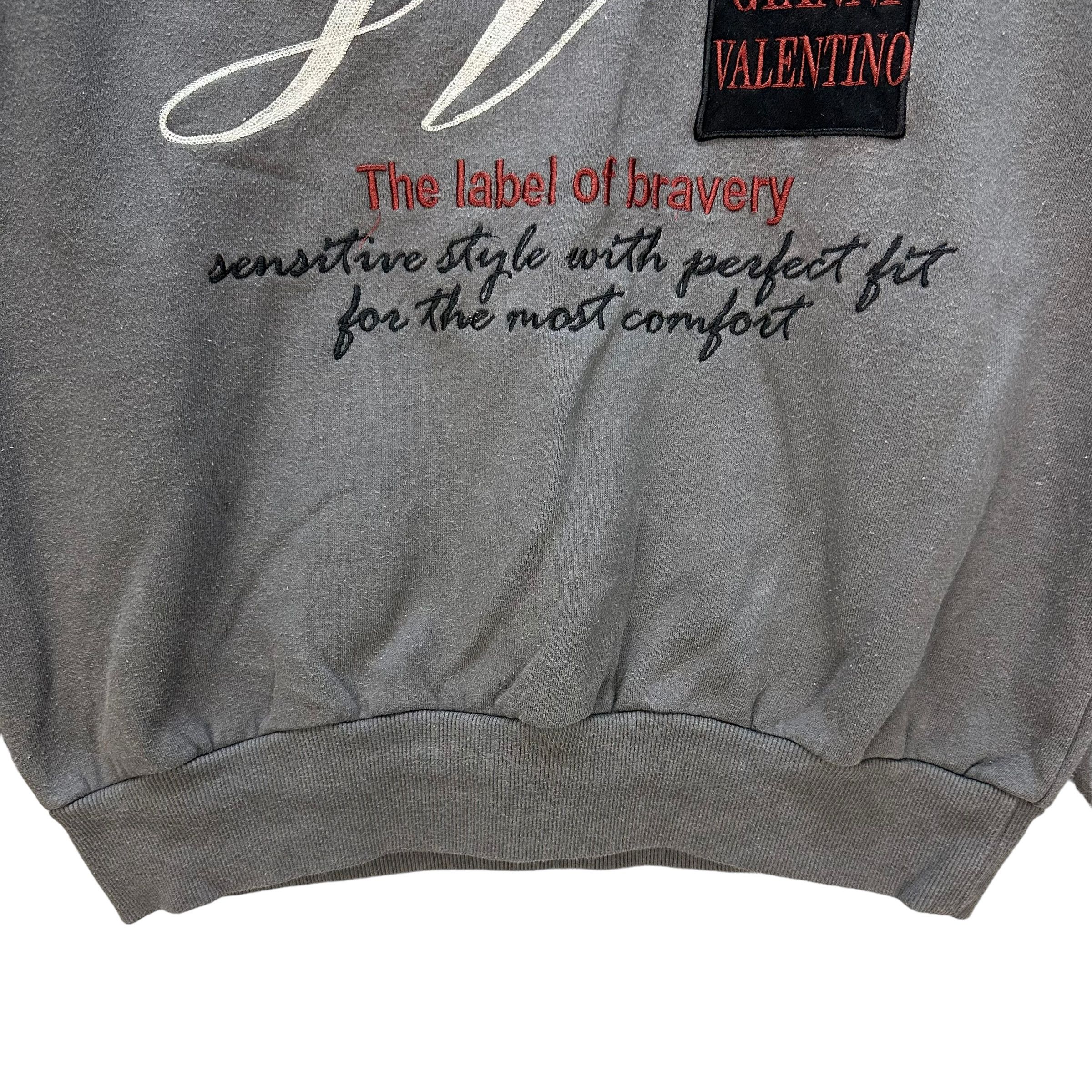 Gianni Valentino GIANNI VALENTINO EMBROIDERY BIG LOGO SWEATSHIRT #8913-038 Size US S / EU 44-46 / 1 - 4 Thumbnail