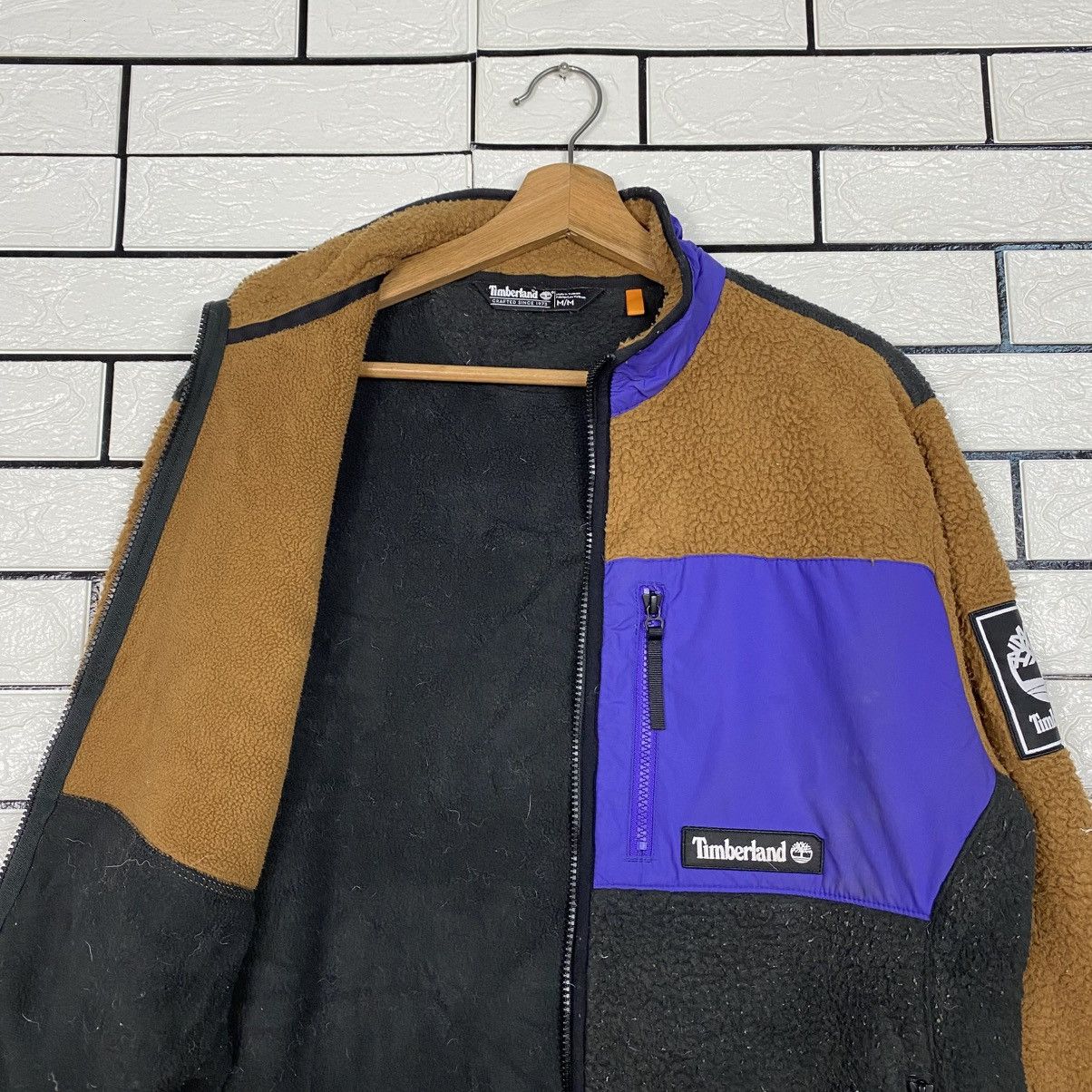 Japanese Brand 📌Fleece Sherpa Jacket Timberland Multi Color Block Size US M / EU 48-50 / 2 - 13 Thumbnail