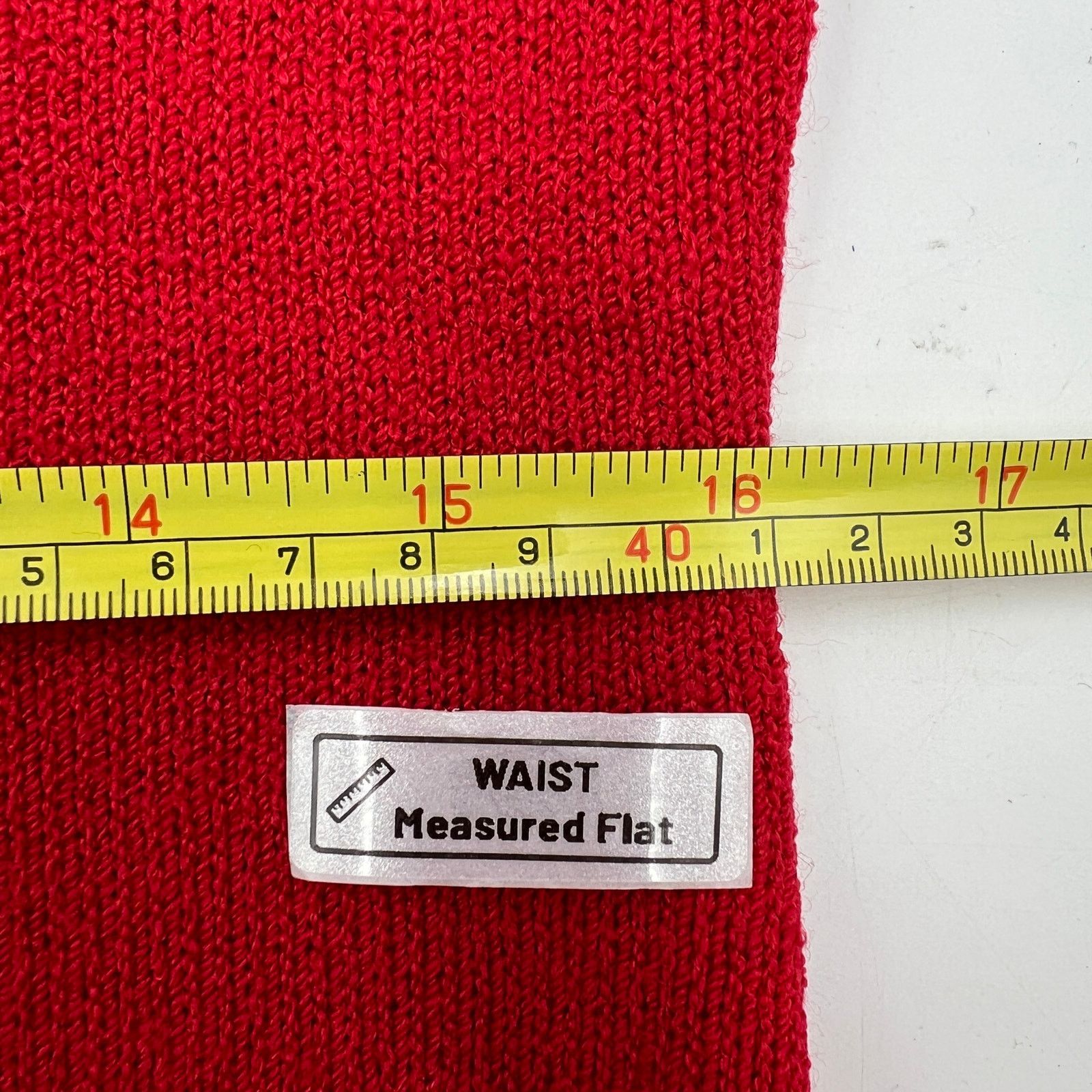 Vintage Vintage Wool Dress Red Knit Long Sleeves by Louis Marino Size M / US 6-8 / IT 42-44 - 7 Thumbnail