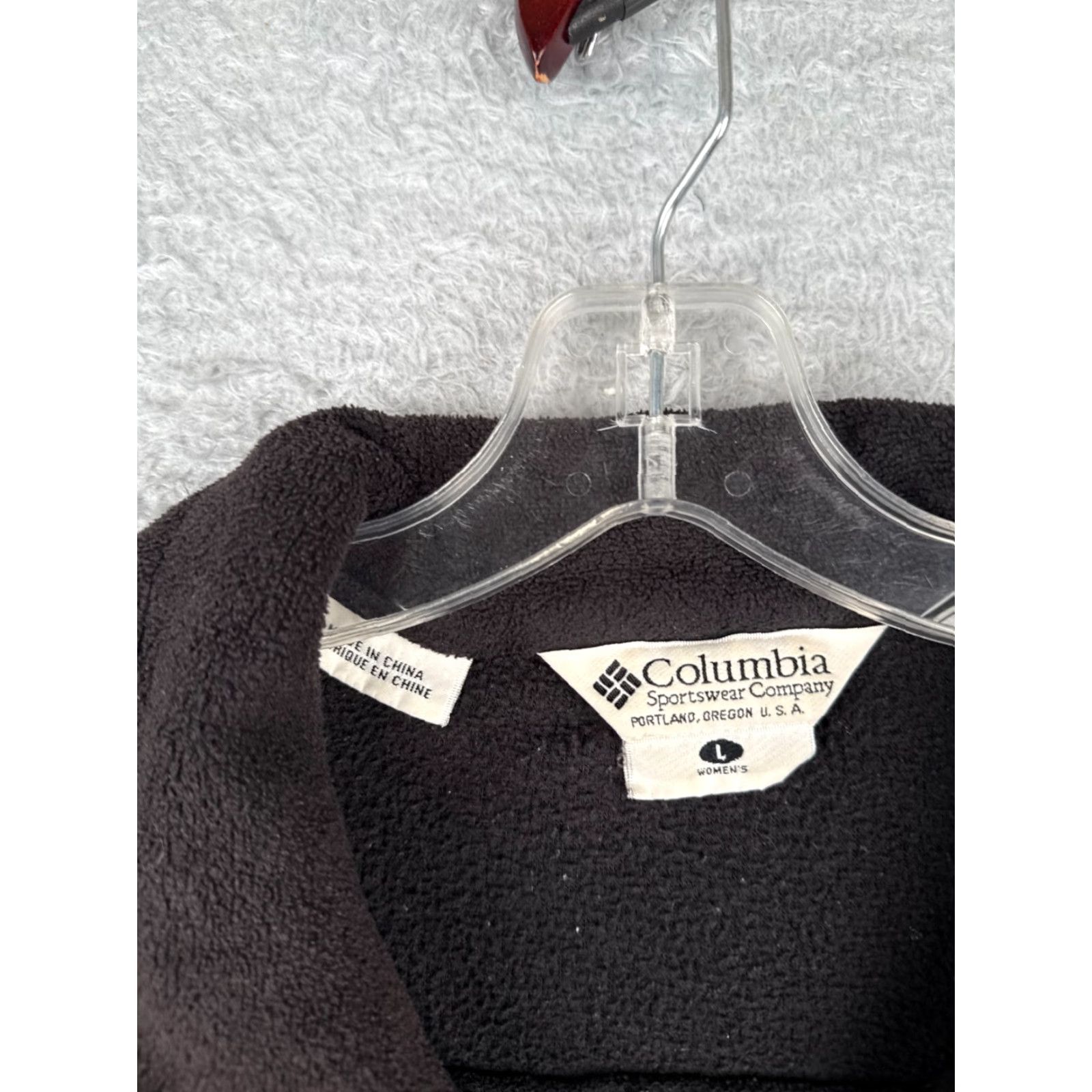 Vintage VINTAGE Columbia Jacket Womens L Black Full Zip Hoodie Fleece Polyester Size L / US 10 / IT 46 - 6 Thumbnail