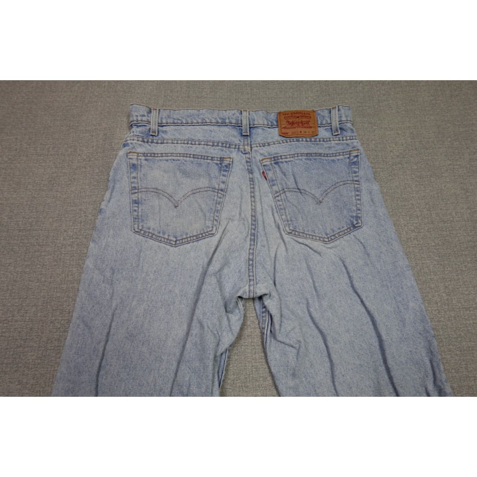 Levi's VINTAGE Levi's 550 Jeans Mens 36x32 Blue Relaxed Fit Light Wash Western Cowboy Jeans Size US 36 / EU 52 - 5 Thumbnail
