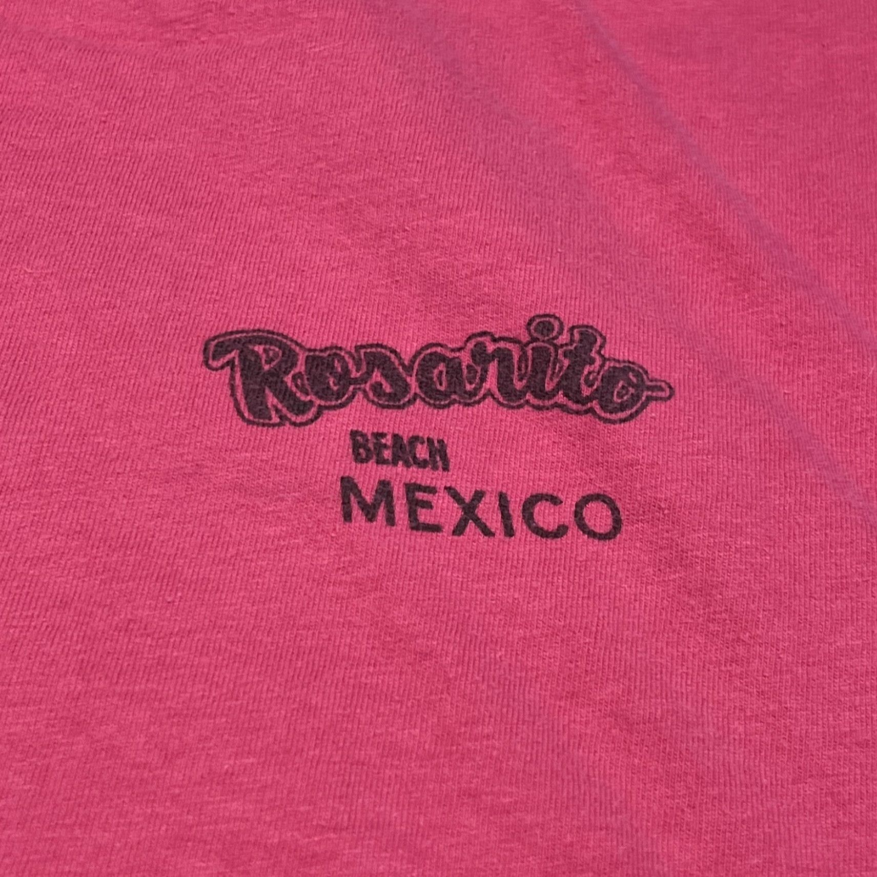Paradise VINTAGE XL Cats Another Shi*** Day In Paradise Rosarito Beach Mexico Pink Shirt Size US XL / EU 56 / 4 - 5 Thumbnail