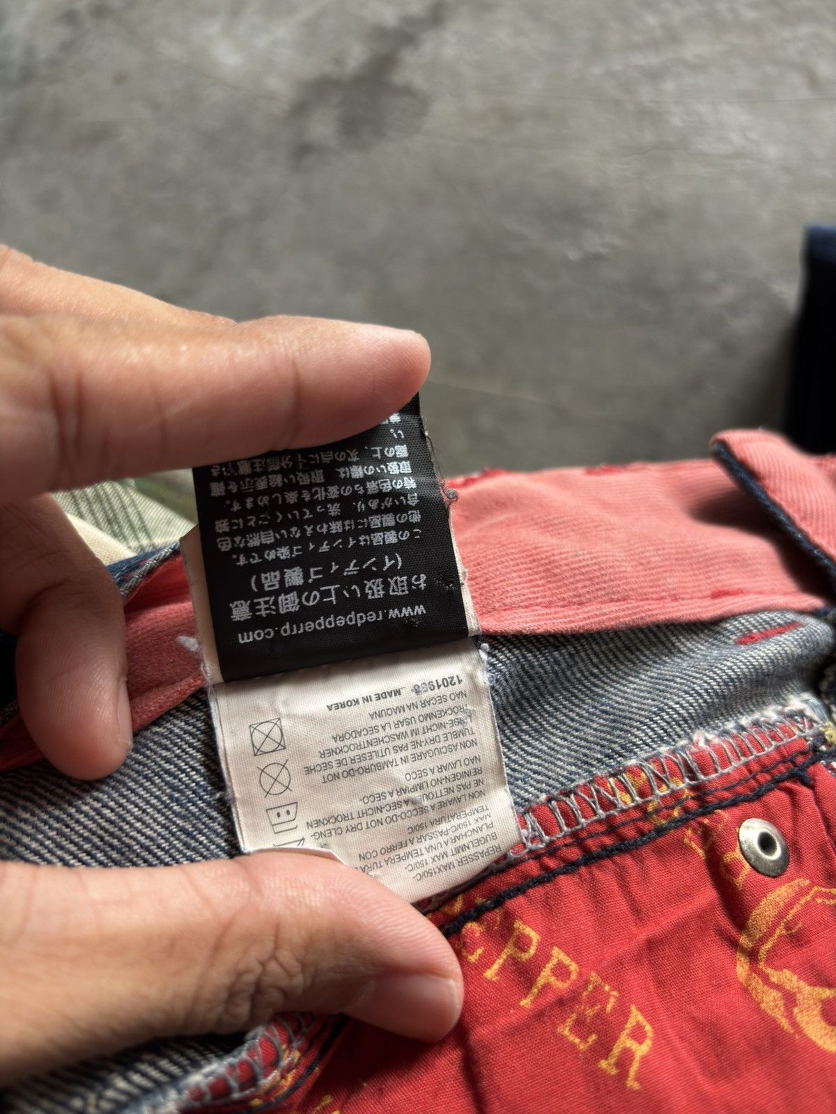 Hysteric Glamour FLARE RED PEPPER JEANS RED LABEL japanese distressed punk Size US 29 - 8 Thumbnail