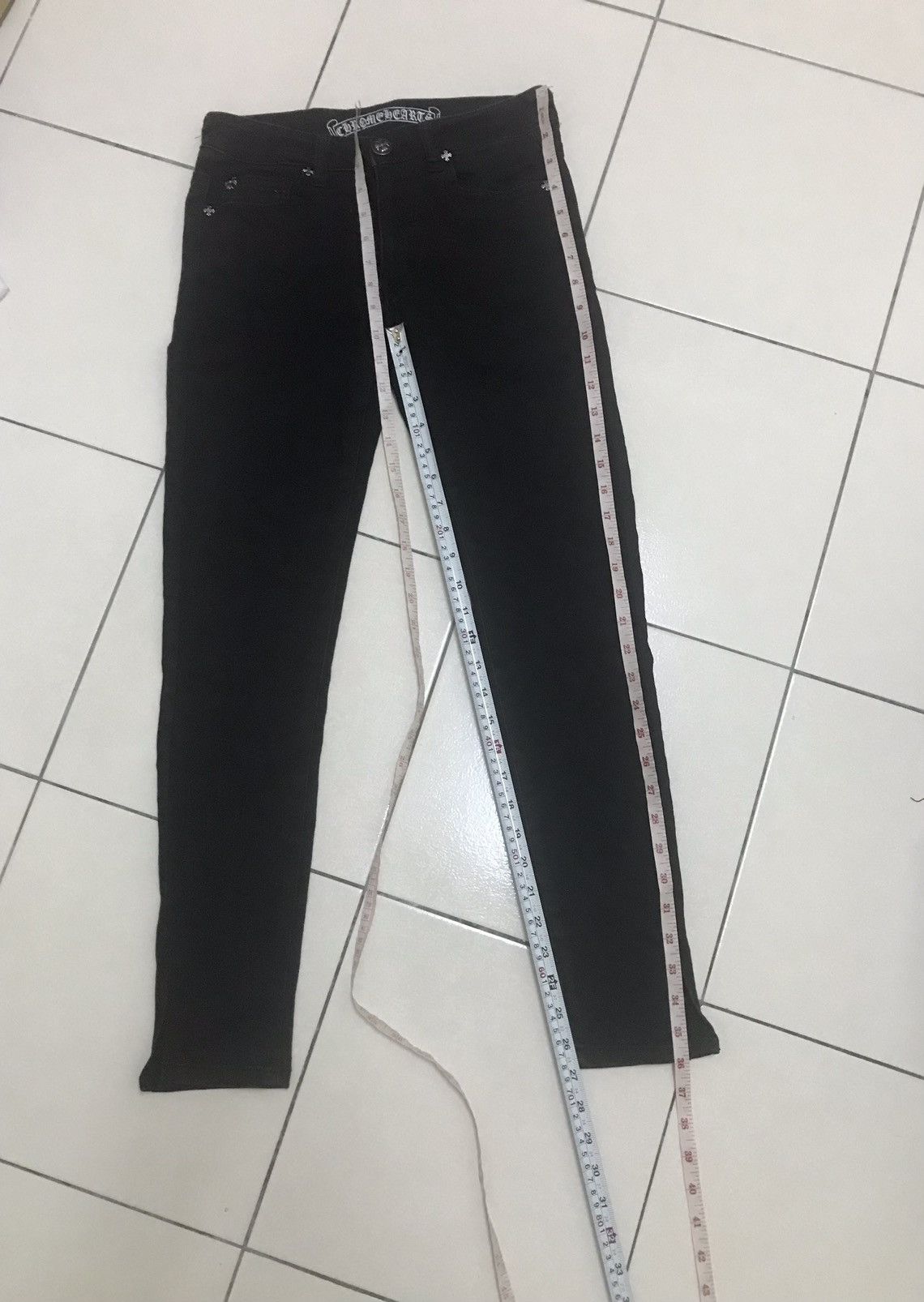 Japanese Brand CH CHROME HEART BLACK PANTS Size US 27 - 8 Thumbnail