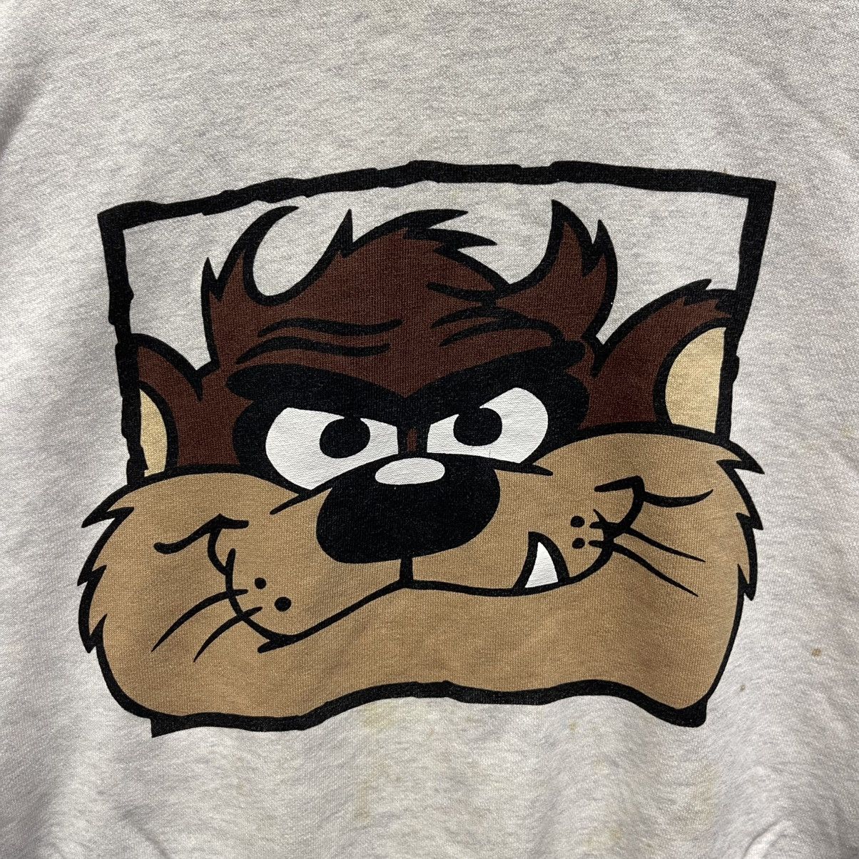 Warner Bros Vintage 1990s Looney Tunes Taz Sweatshirt (Tagged M) Size US M / EU 48-50 / 2 - 3 Thumbnail