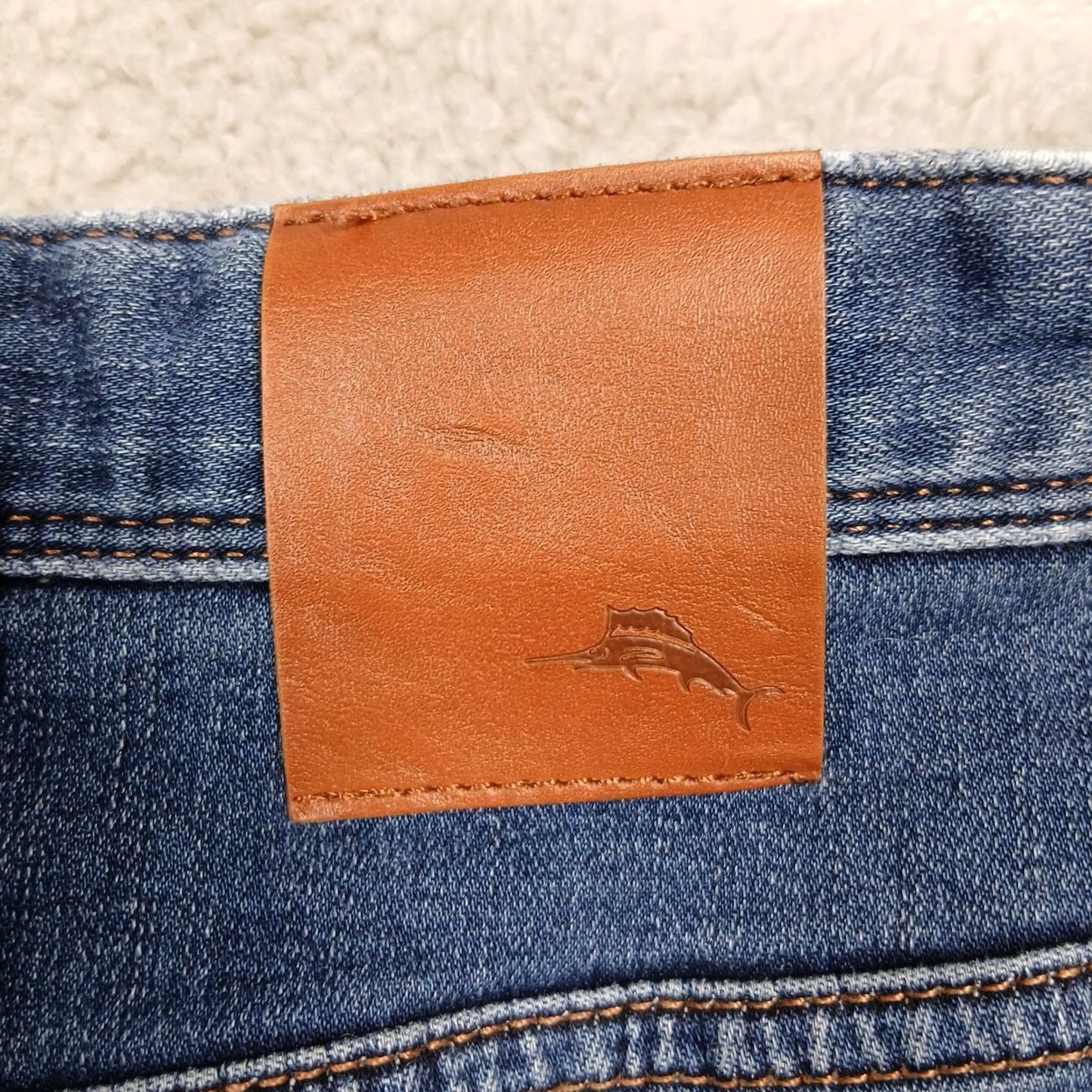 Tommy Bahama Tommy Bahama Jeans Mens 48x30 Blue Denim Marlin Patch Logo Relaxed Fit Big & Tall Size US 32 / EU 48 - 4 Thumbnail