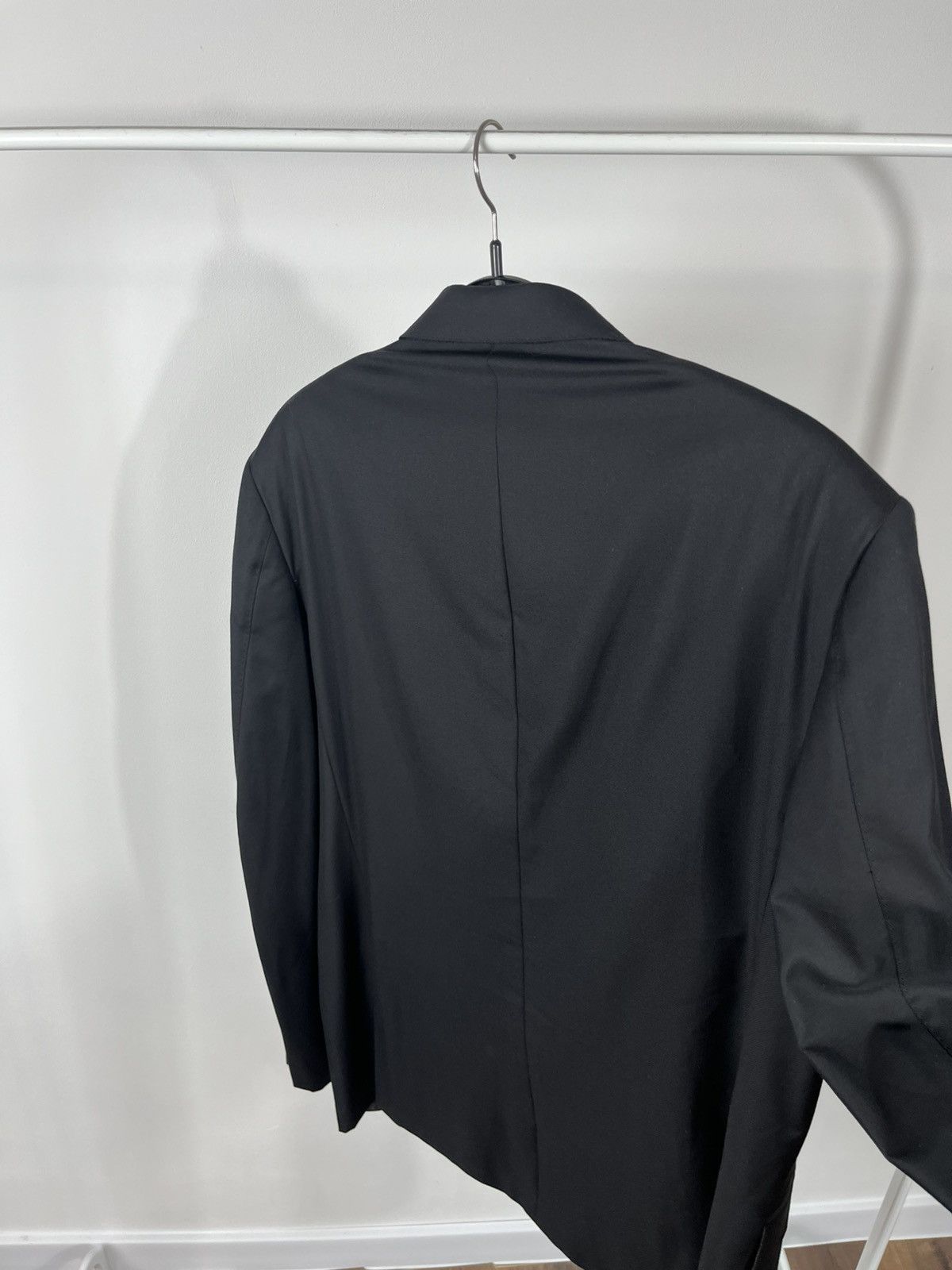 Canali Canali Super 150s Wool Blazer Black Made in Italy 56R Size 46R - 13 Thumbnail