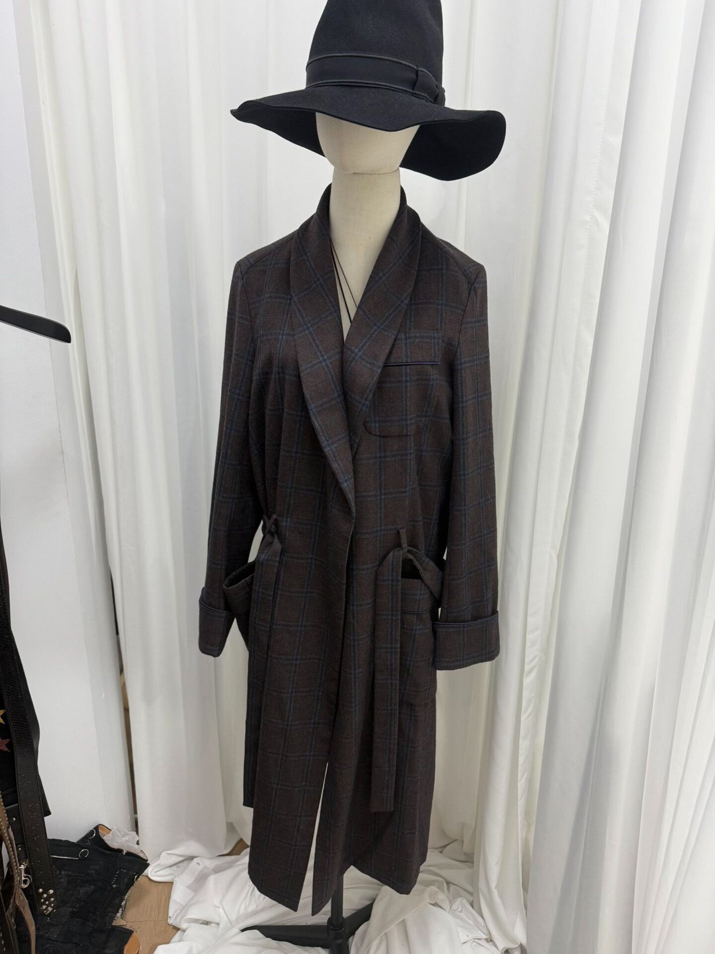Comme des Garcons UNDERCOVER Wool Plaid Bathrobe Coat Size US M / EU 48-50 / 2 - 1 Thumbnail